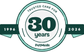 30 years PetMeds Logo