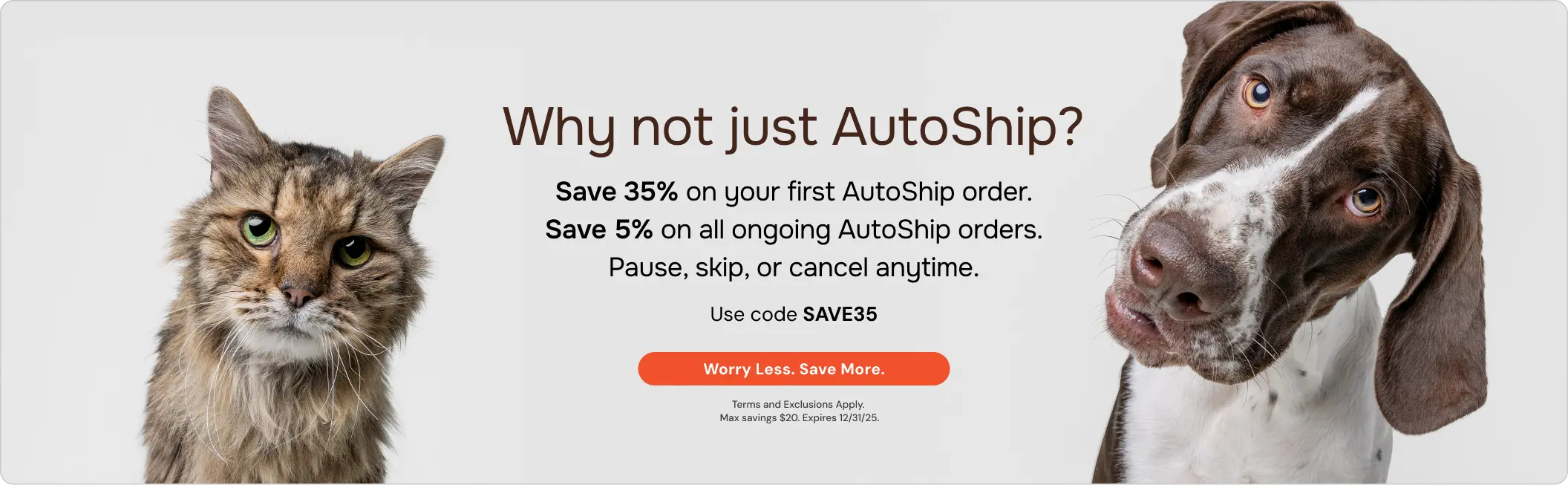 SAVE35 Autoship Banner