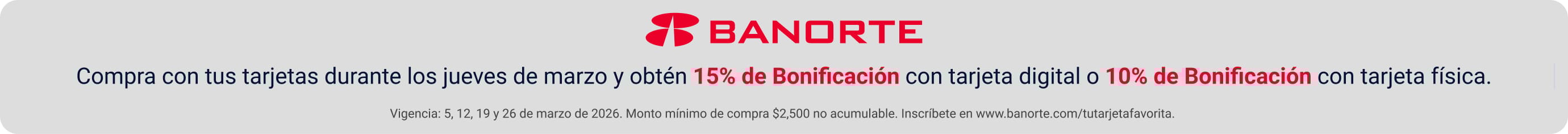 Cintillo banorte