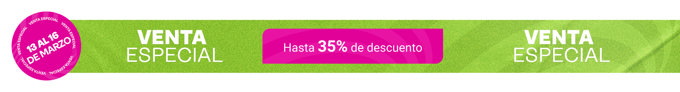 Cintillo descuento 35%