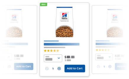 An eCommerce store web page
