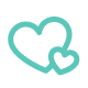 Green heart icon