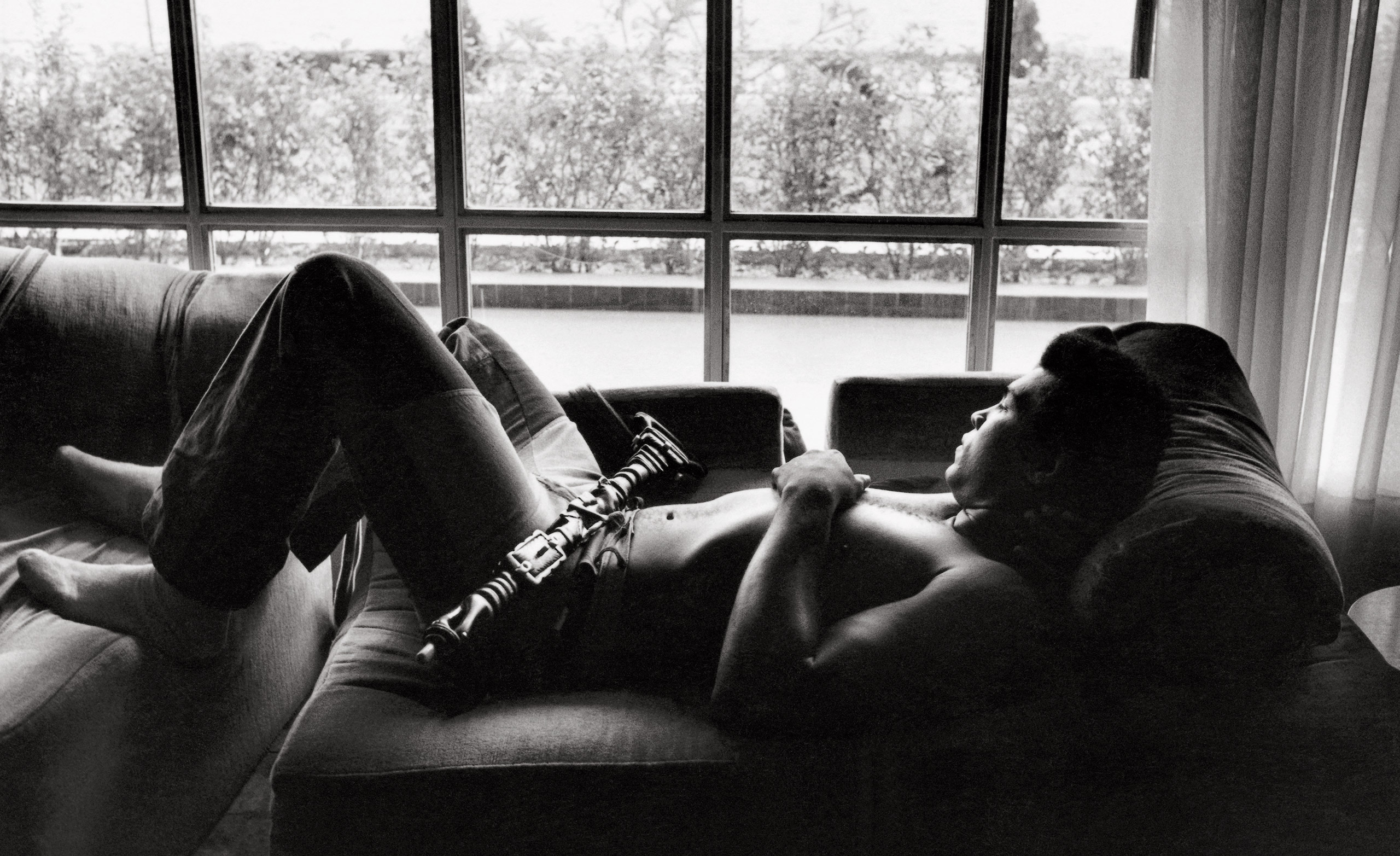 Muhammad Ali and George Foreman in Zaire for The Fight, 1974.