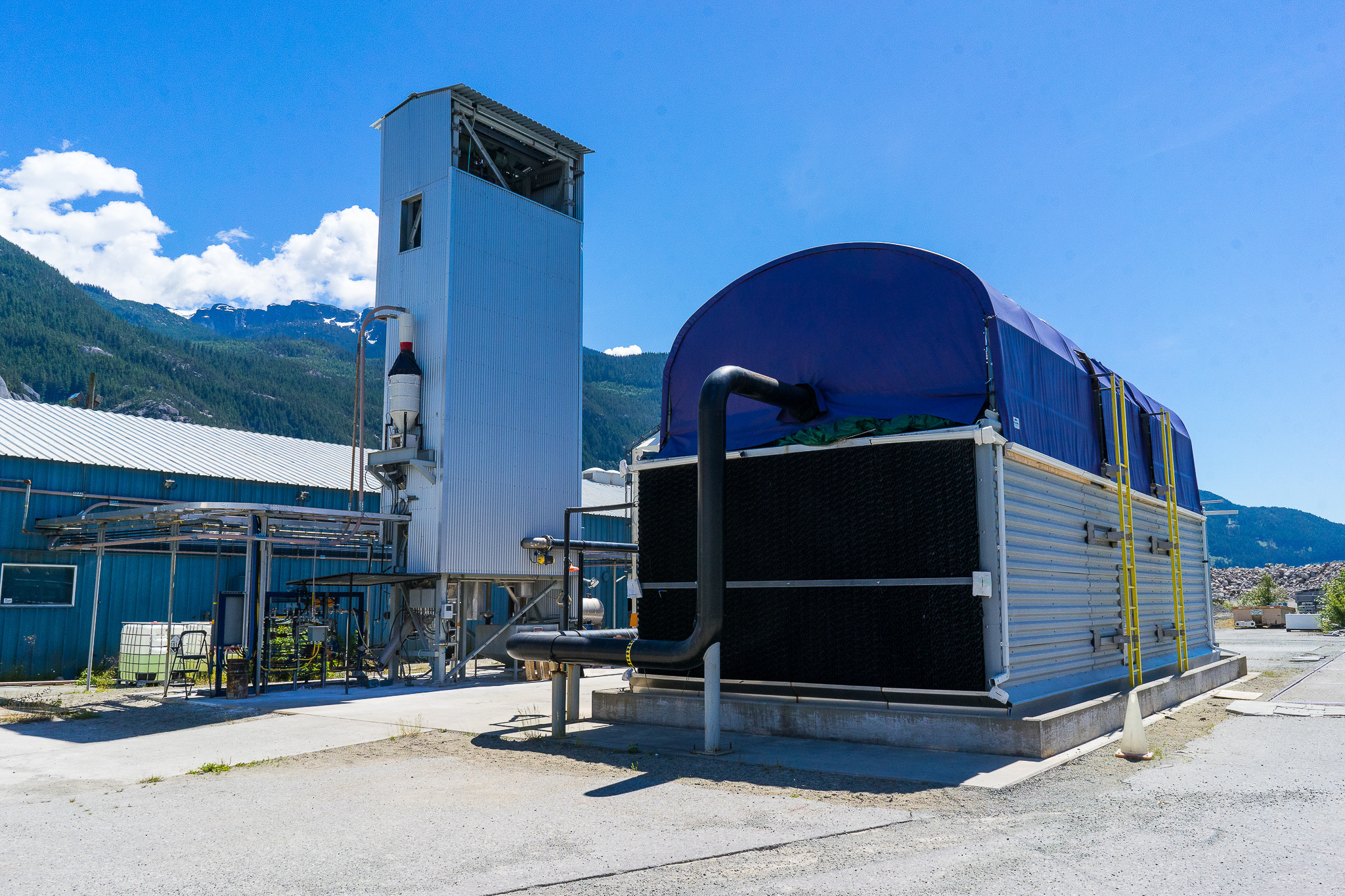 Carbon Engineering's pilot plant in in Squamish, British Columbia, is designed to pull CO2 out of the atmosphere.