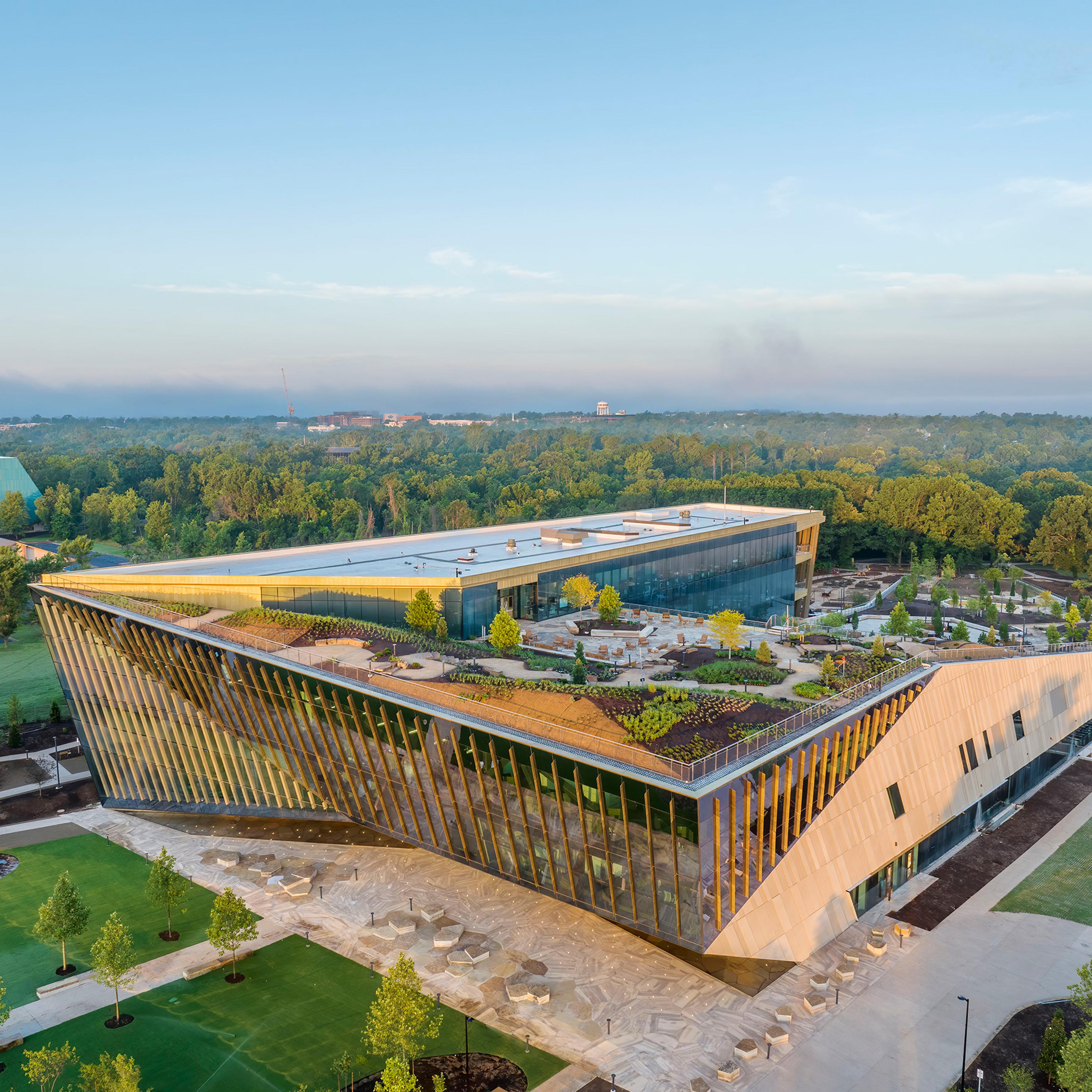 Aerial overview of the Alice L. Walton School of Medicine