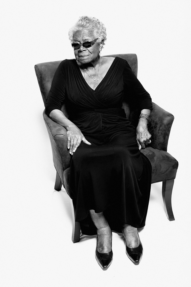 Maya Angelou photographed at her home in New York City, April 2013