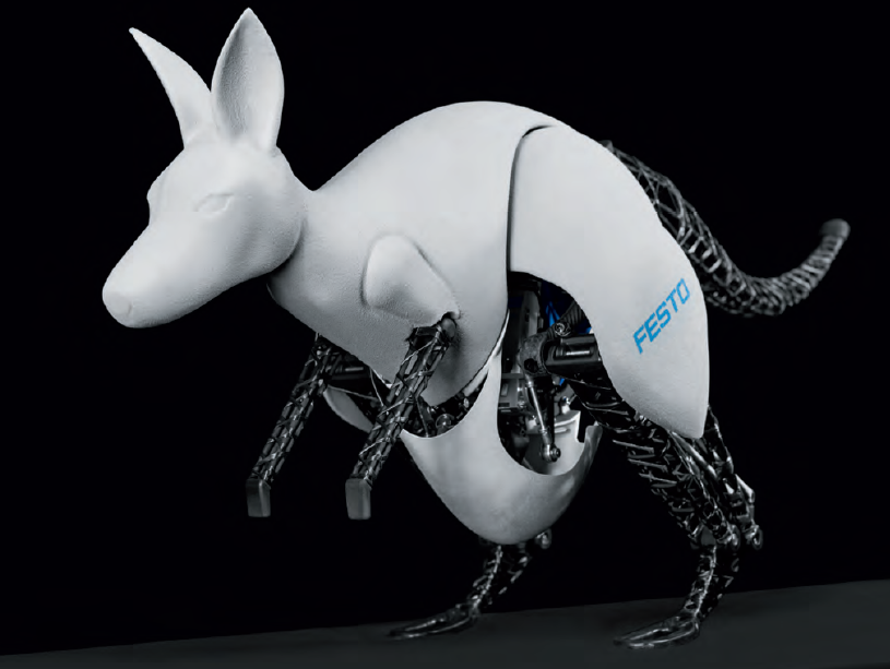 The BionicKangaroo, revealed by Festo Thursday, can jump for long periods of time without tiring