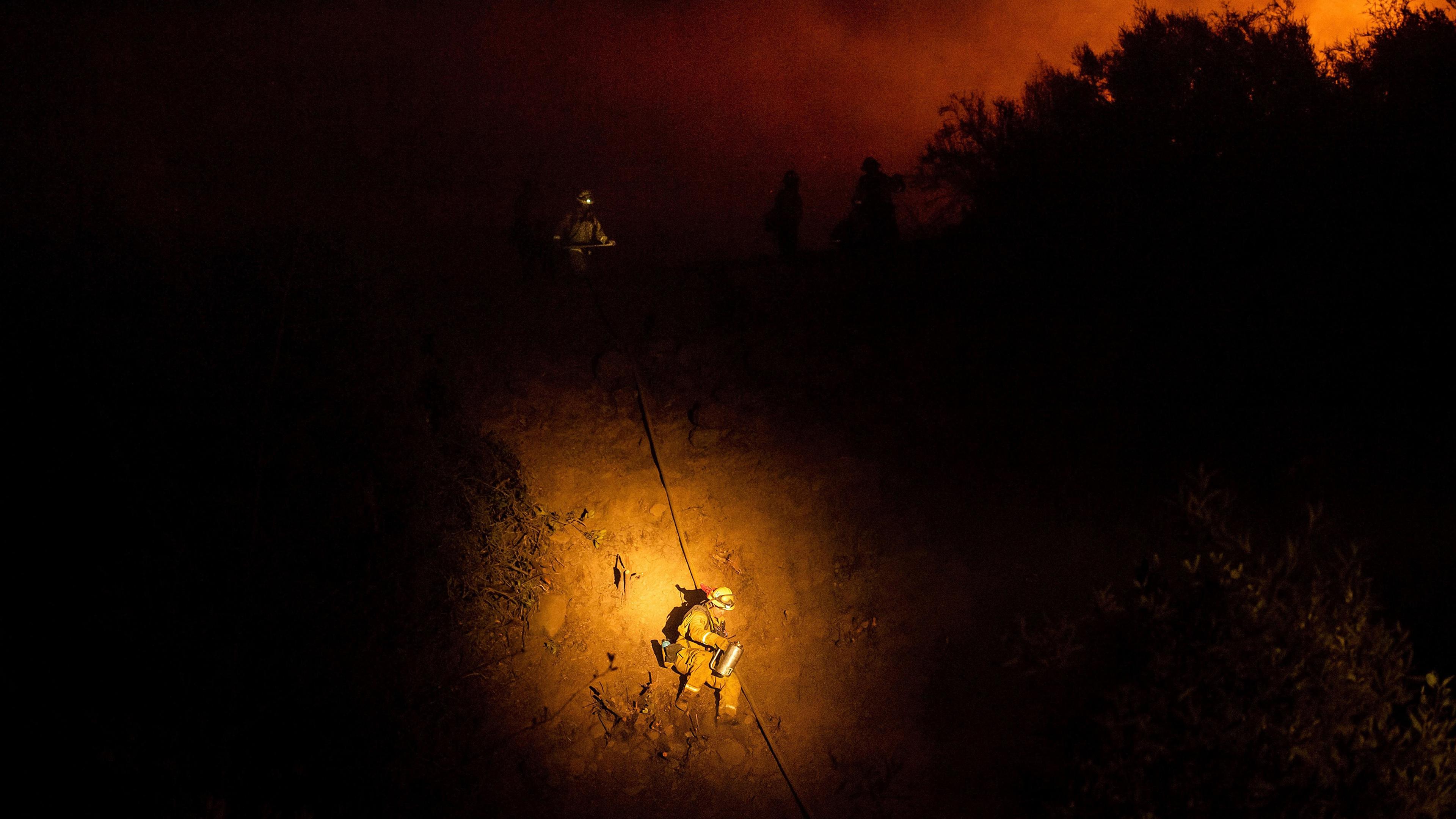 California Wildfires, Ladoga, USA - 07 Aug 2018