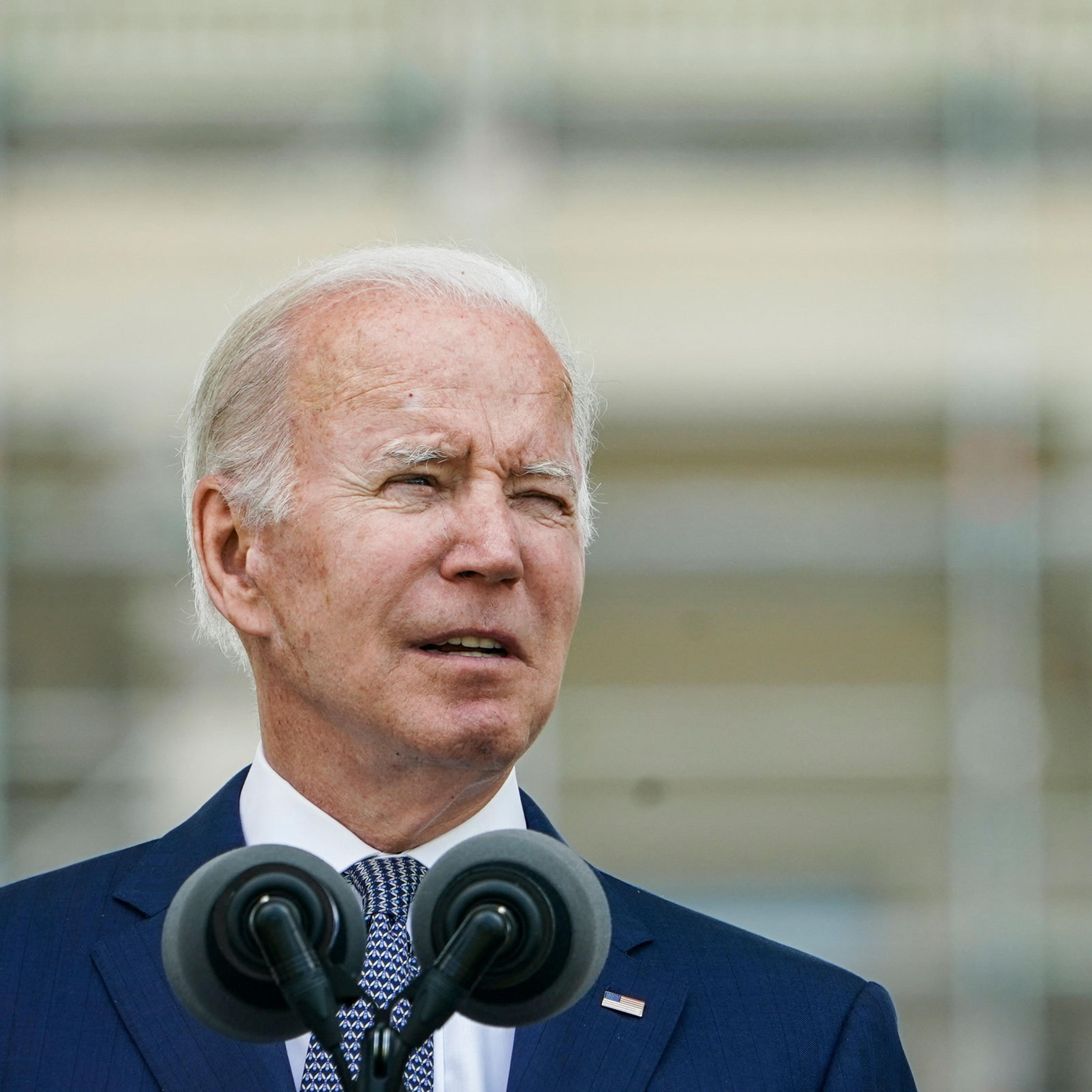 Joe Biden delivers remarks during the National Peace Officers Memorial Service