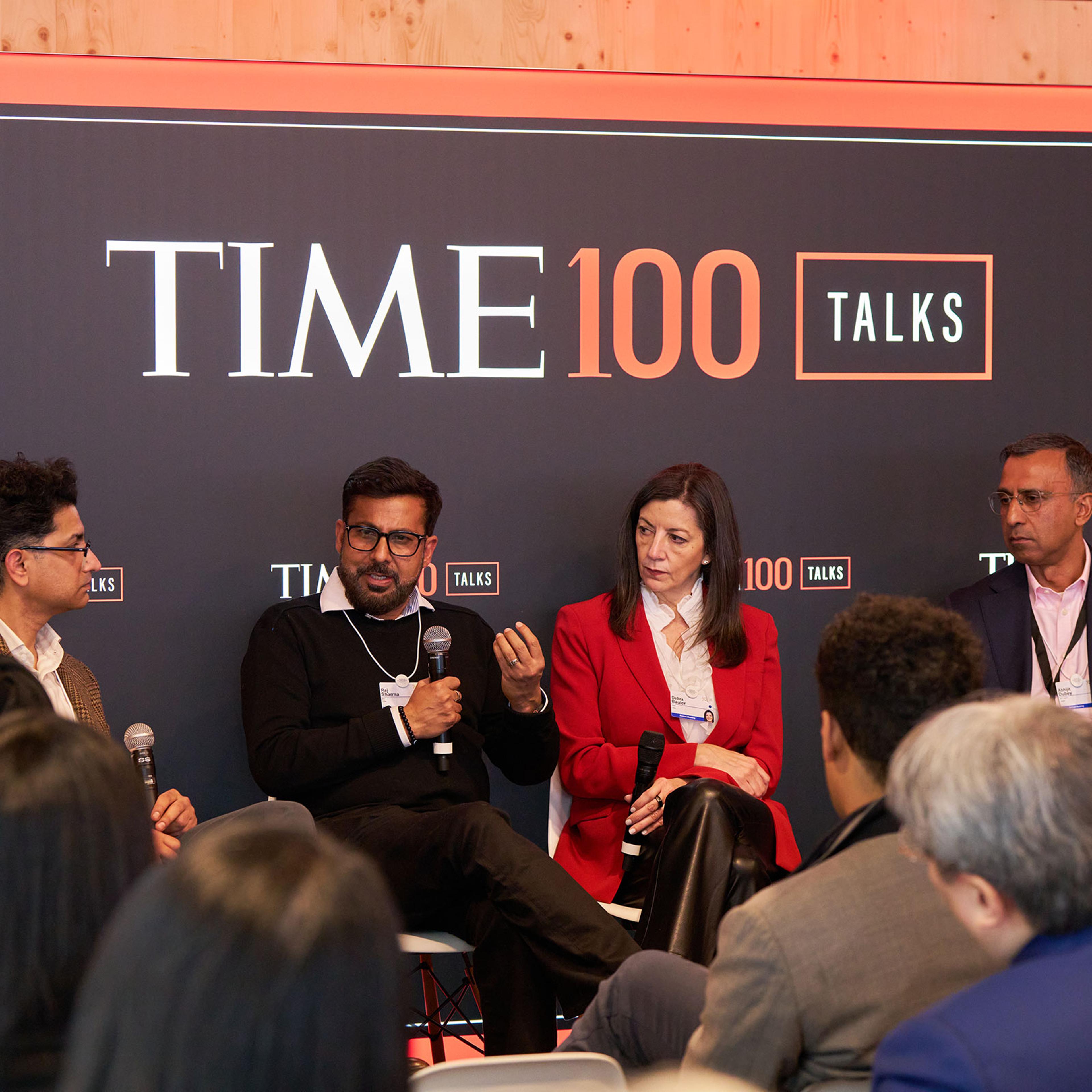 TIME Executive Editor Nikhil Kumar, Raj Sharma, Debra Bauler, Abhijit Dubey