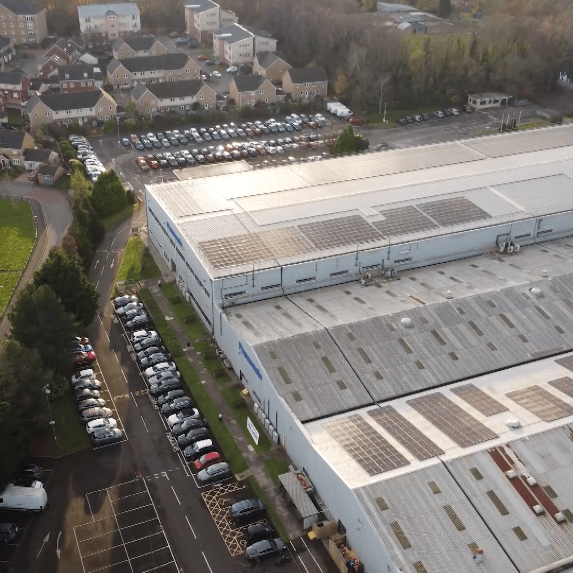 Panasonic's factory in Wales is run entirely on renewable energy.