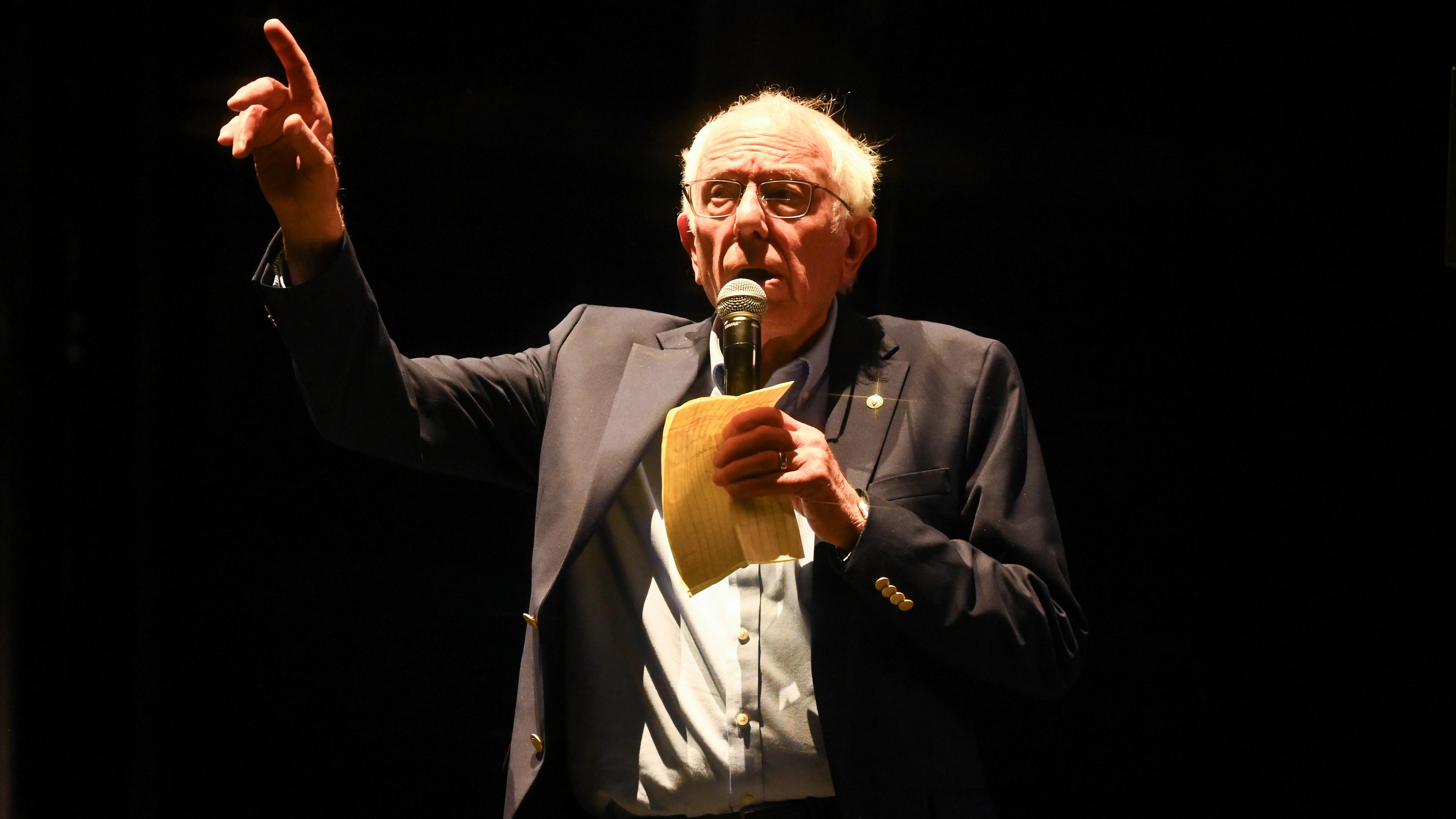 Bernie Stack Bernie Sanders Issues Stark Warning About Trump at Coachella