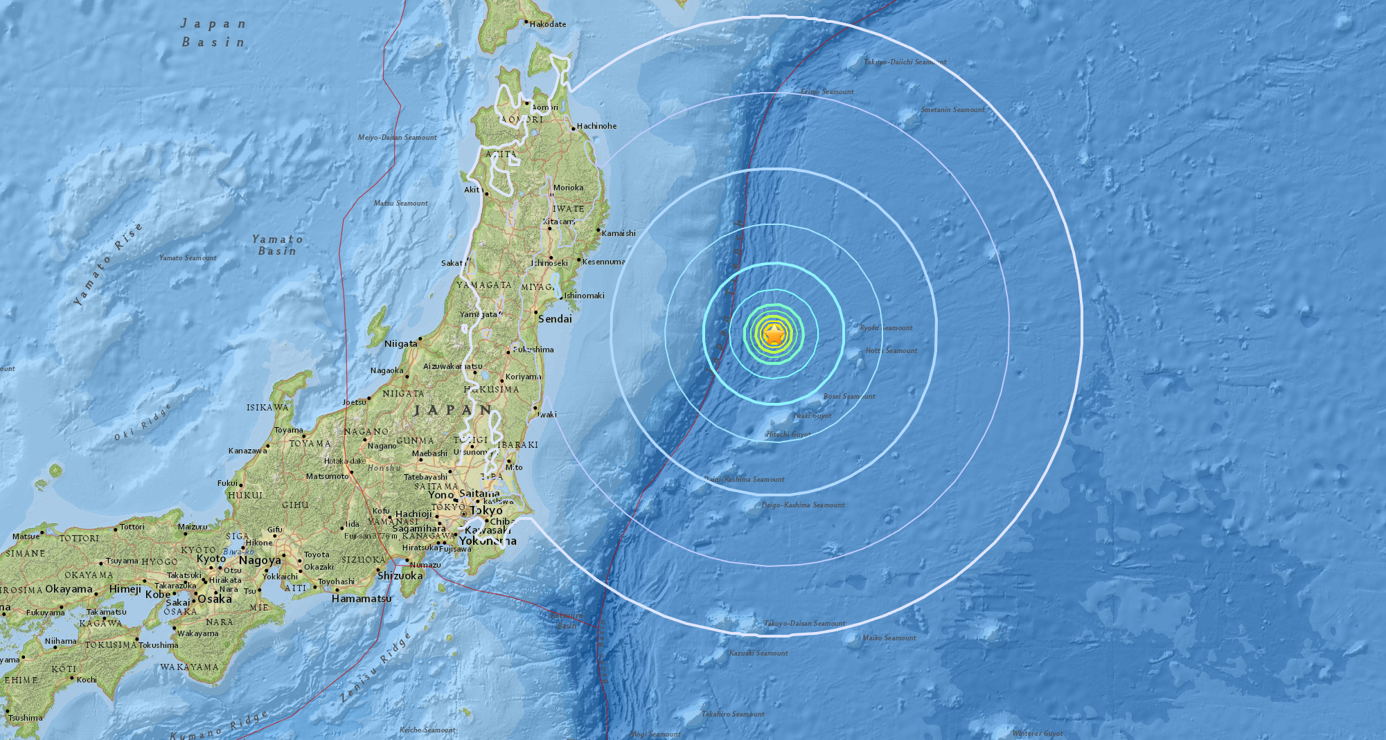 Japan Hit By 6.1 Magnitude Earthquake Off Kamaishi Coast