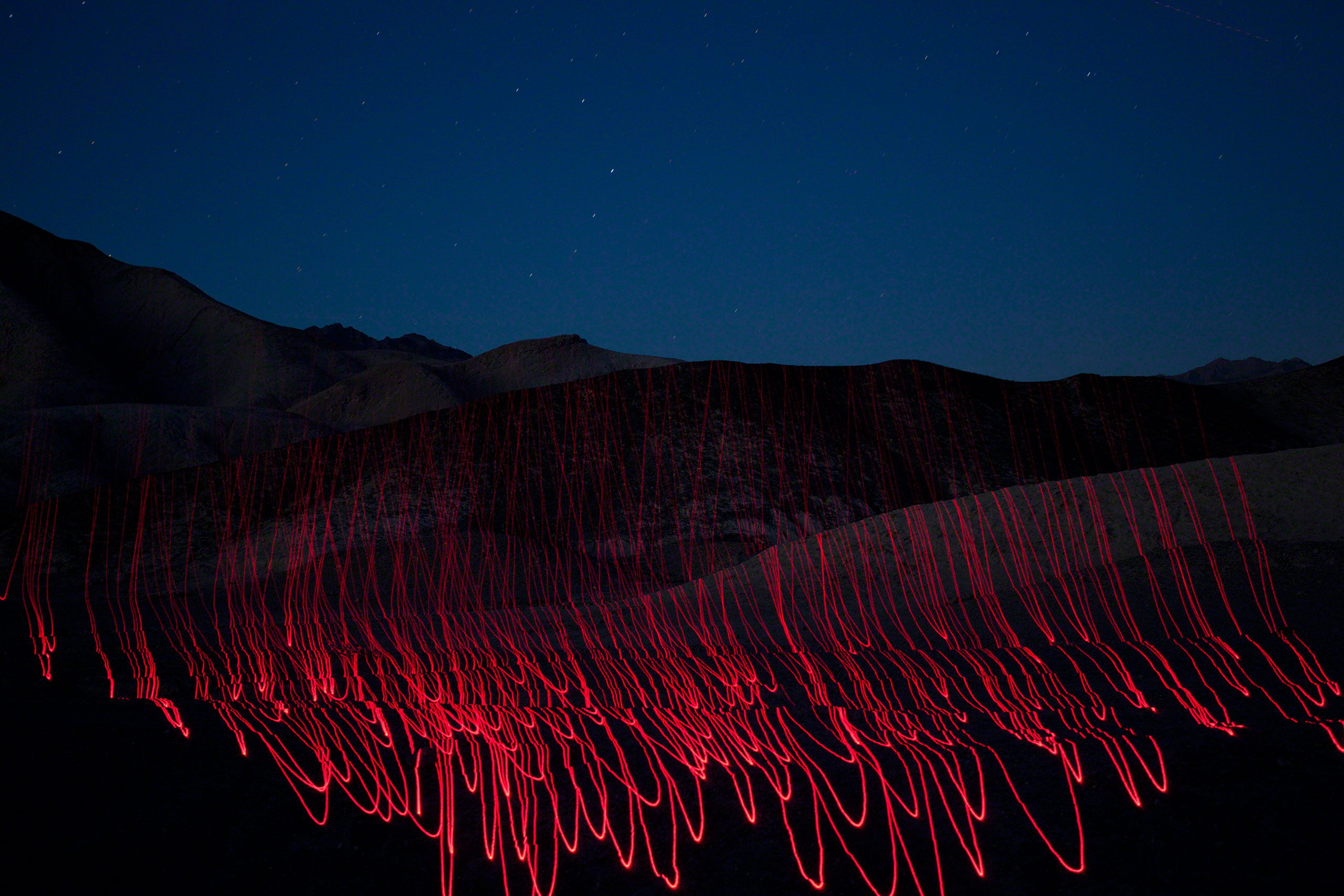 Light and space, USA Desert, light drawing