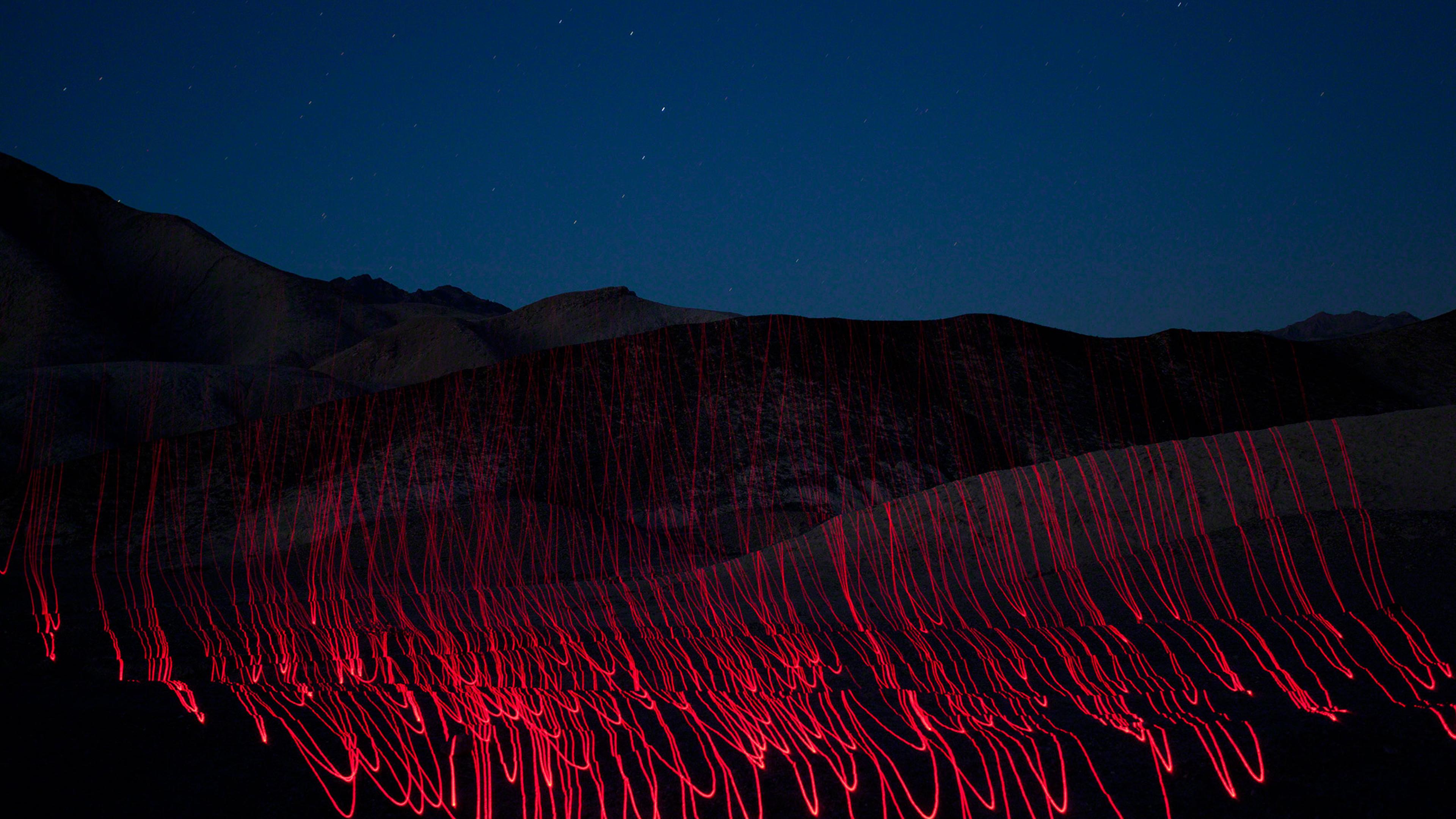 Light and space, USA Desert, light drawing