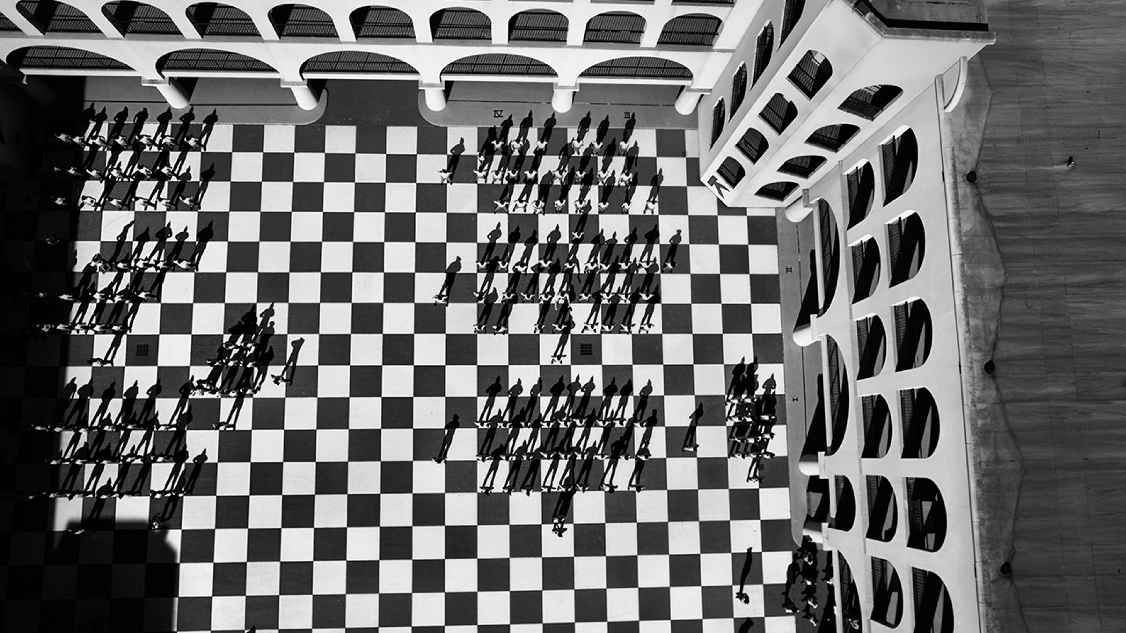 Blue Sky Days - Drone WarMilitary age males are seen assembling in a central courtyard of the Citadel in South Carolina. The complex was built in 1829 based on white fears of a slave insurrection.