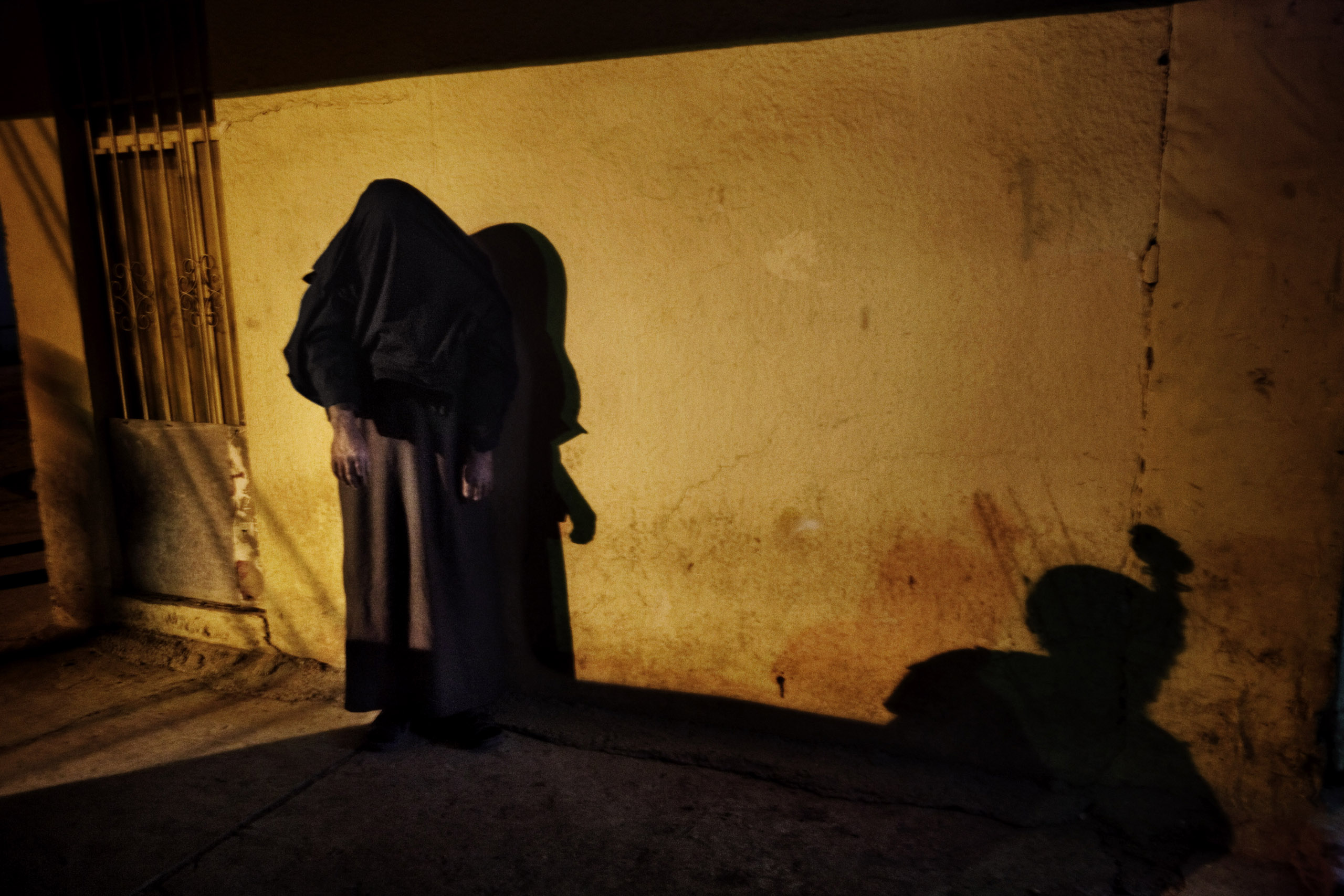 Combat Outpost Rabiya MOSUL IRAQ -- FEBRUARY 11 2009 A suspected insurgent captured by U.S. and Iraqi forces in Mosul.
