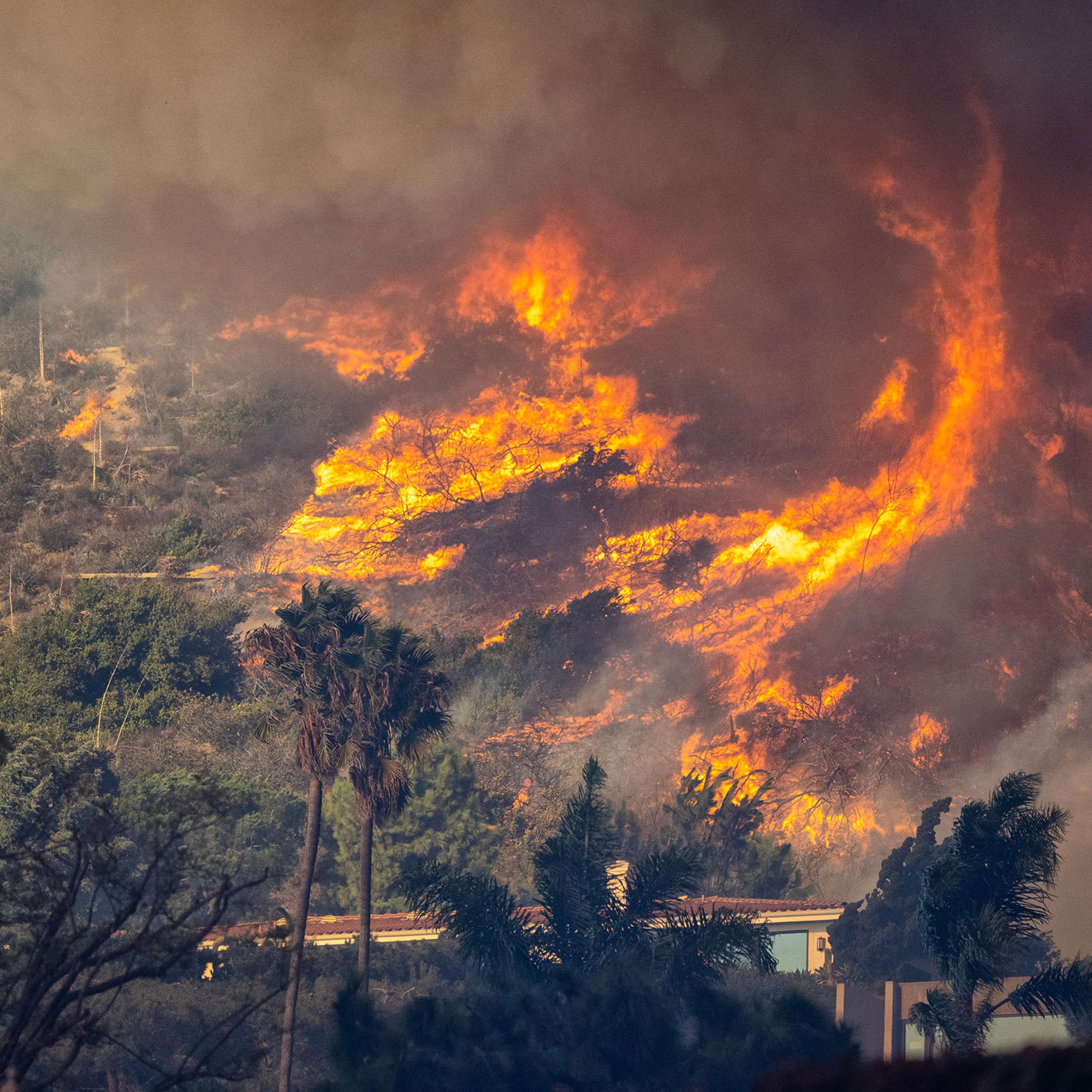 Powerful Winds Fuel Multiple Fires Across Los Angeles Area