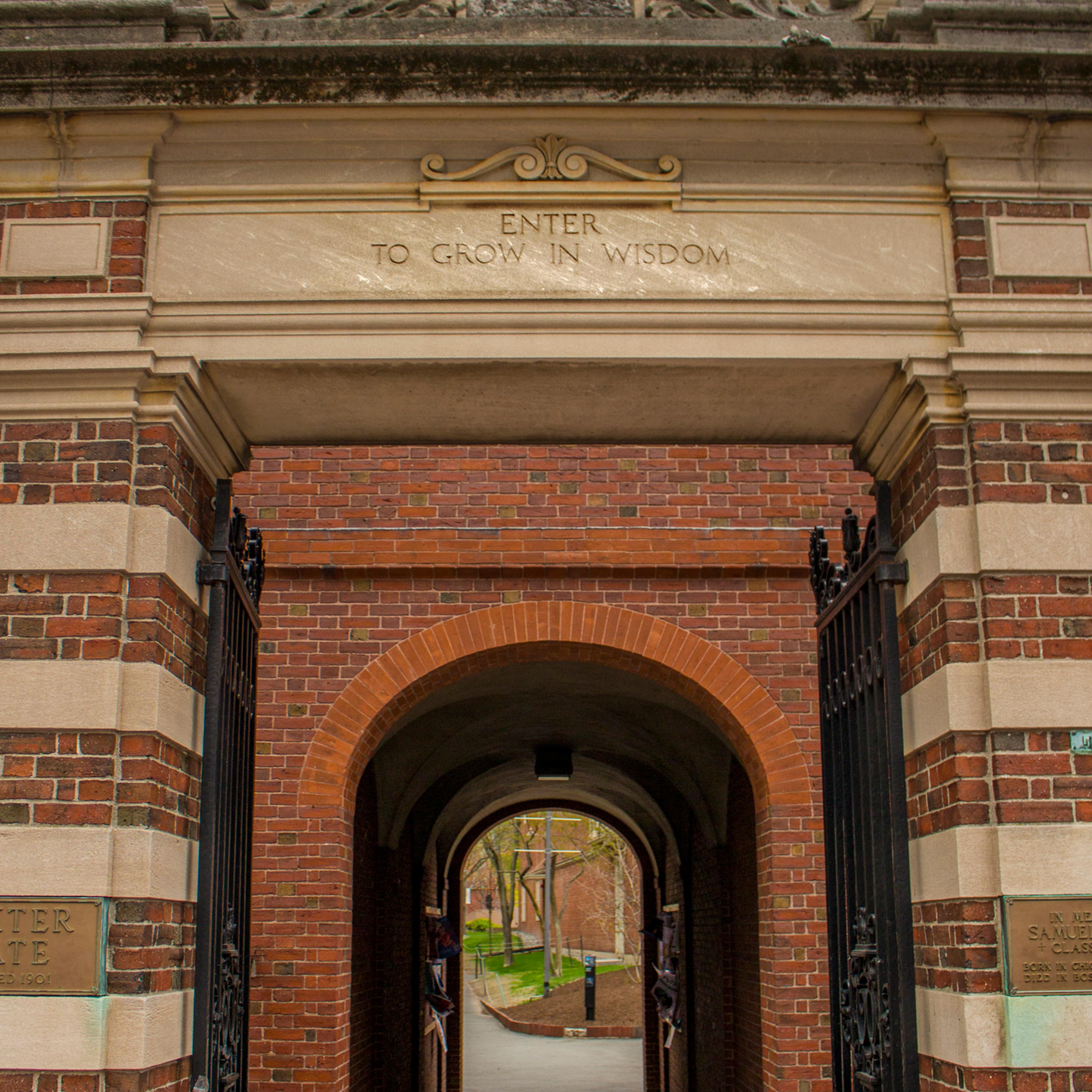 Class of 1890 Gate, Harvard University, Cambridge, Massachusetts
