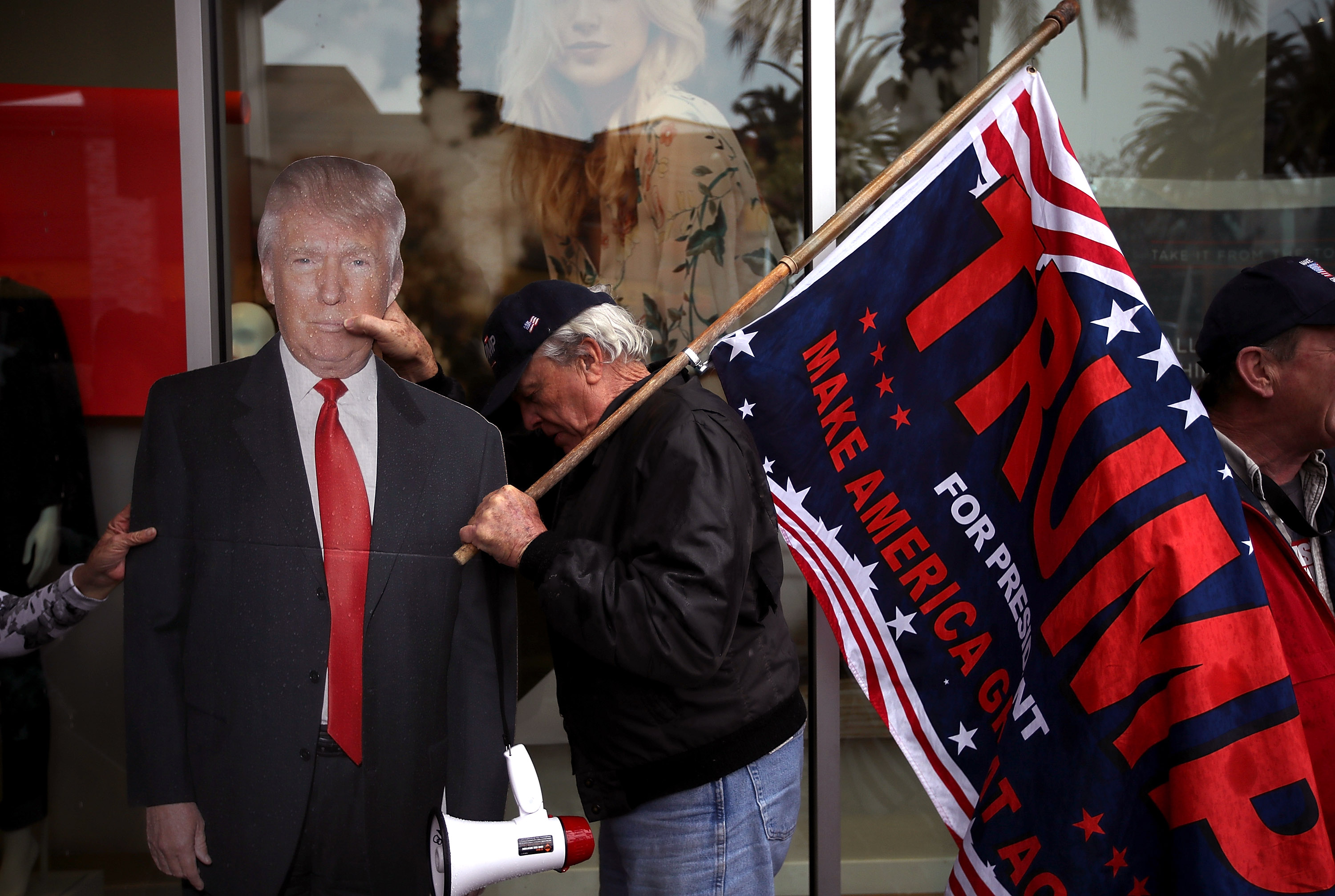 Trump Supporters Rally In Favor Of "America First" Agenda
