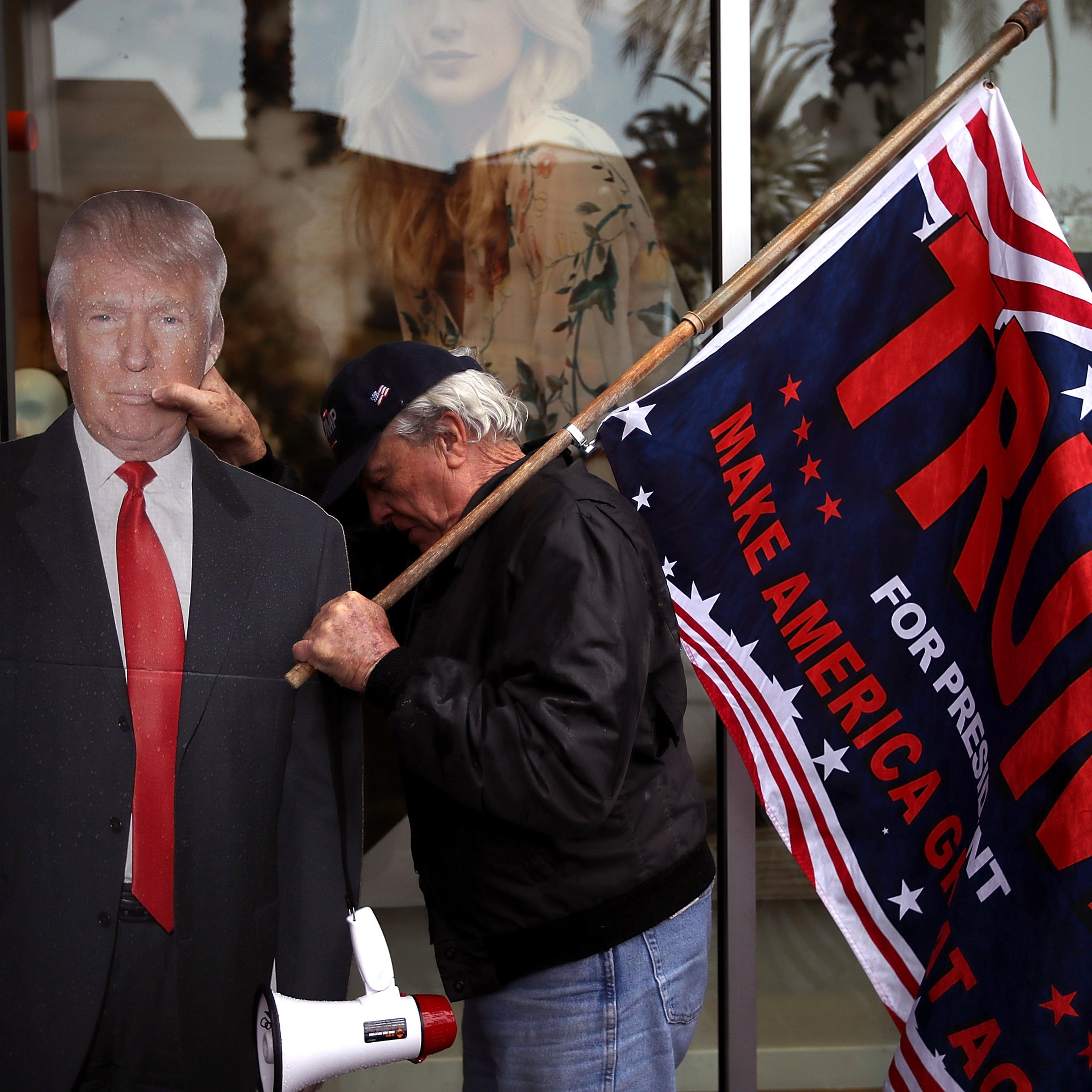 Trump Supporters Rally In Favor Of "America First" Agenda