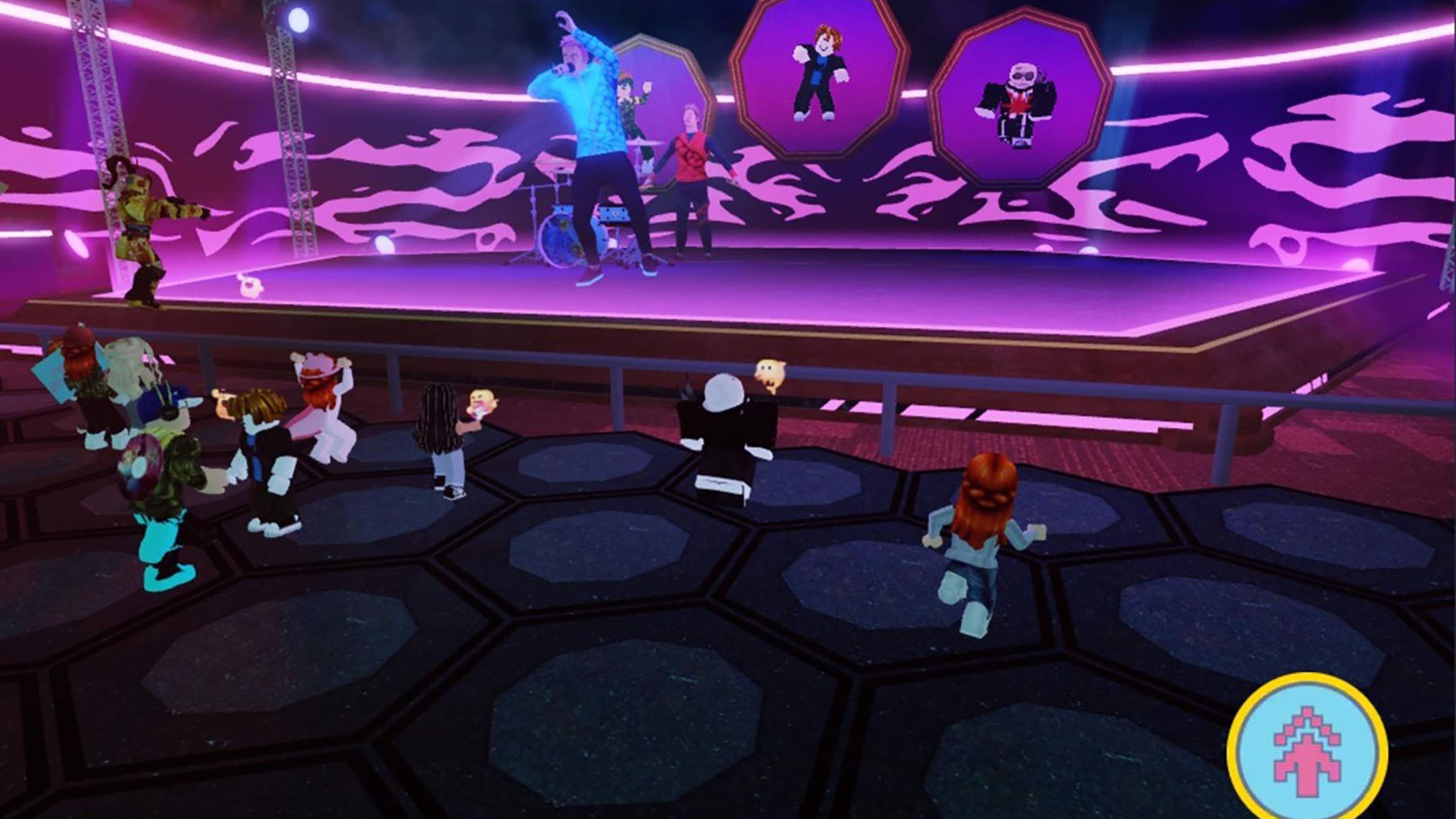 Cathy Hackl and her kids at a Roblox concert