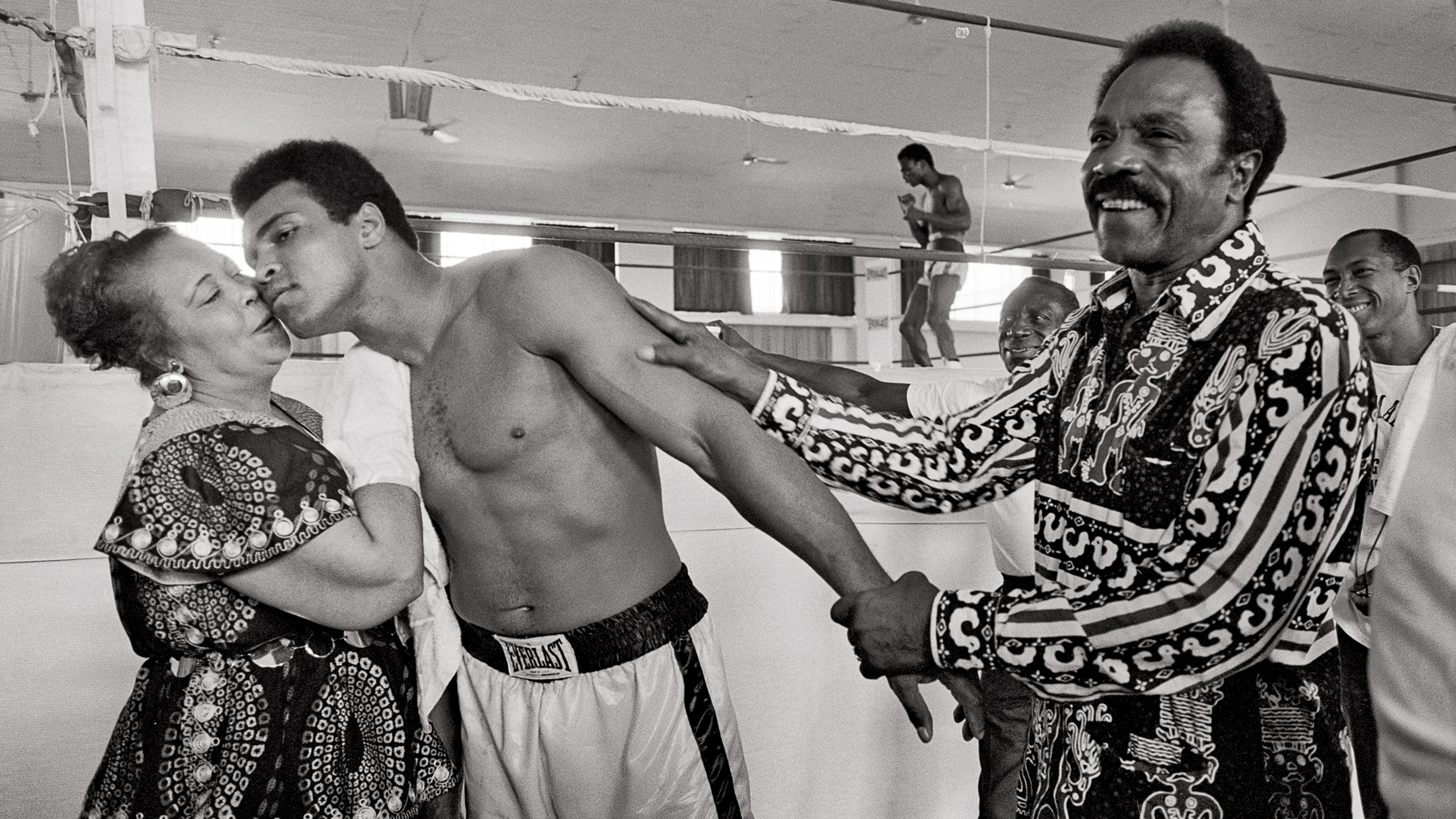 Muhammad Ali and George Foreman in Zaire for The Fight, 1974.