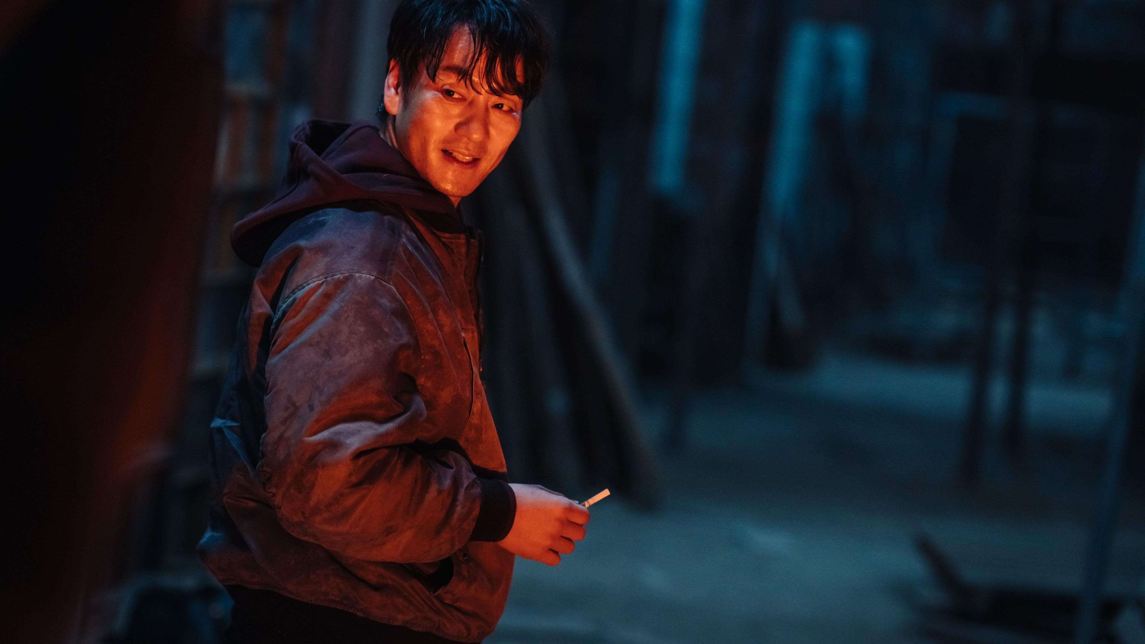 Karma PARK HAE-SOO as Kim Beom-jun (The Eyewitness) in Karma Cr. Jihyeong Seo/Netflix © 2025