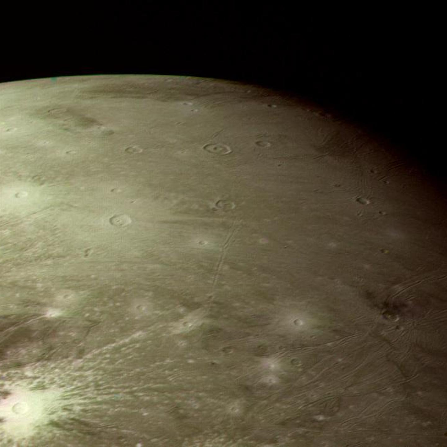 Bright Ray Craters in Ganymede's Northern Hemisphere