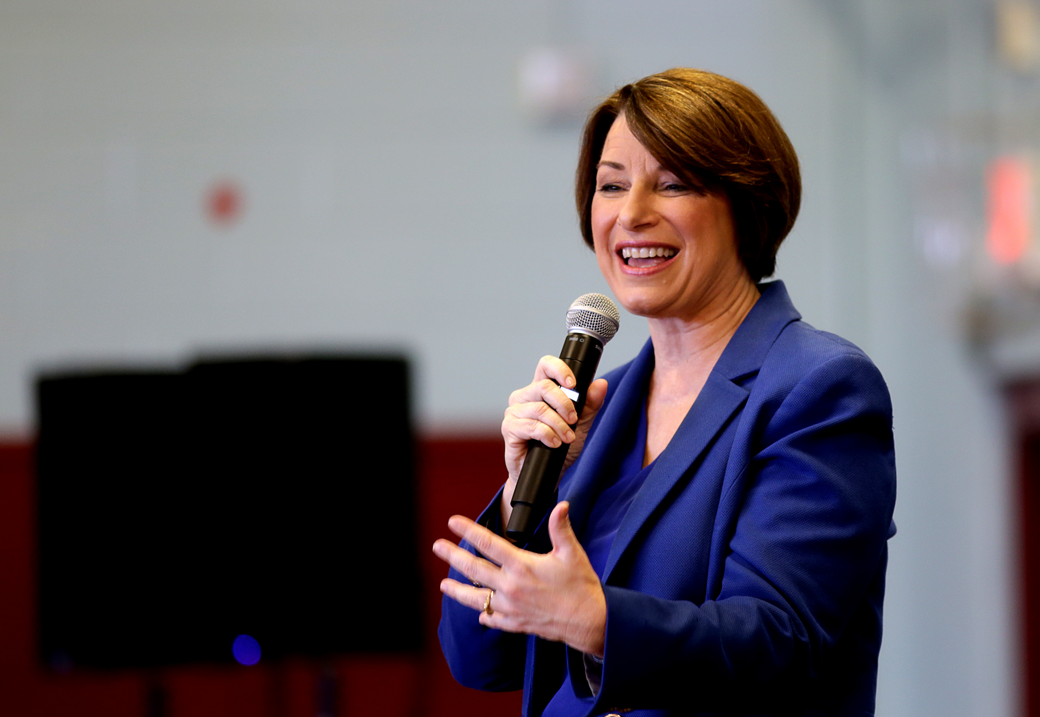 U.S. Senator And Presidential Candidate Amy Klobuchar Visits NH