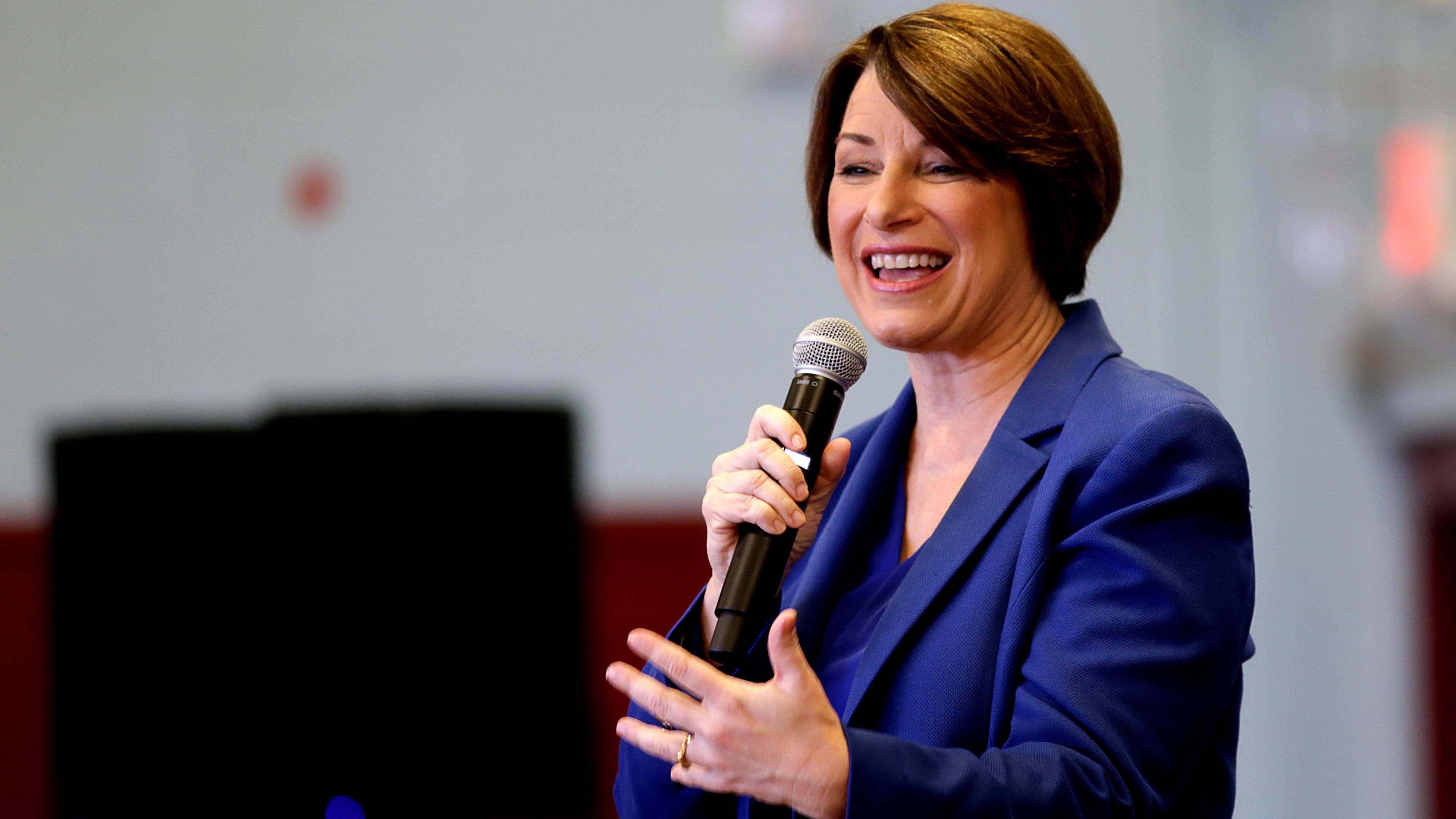 U.S. Senator And Presidential Candidate Amy Klobuchar Visits NH