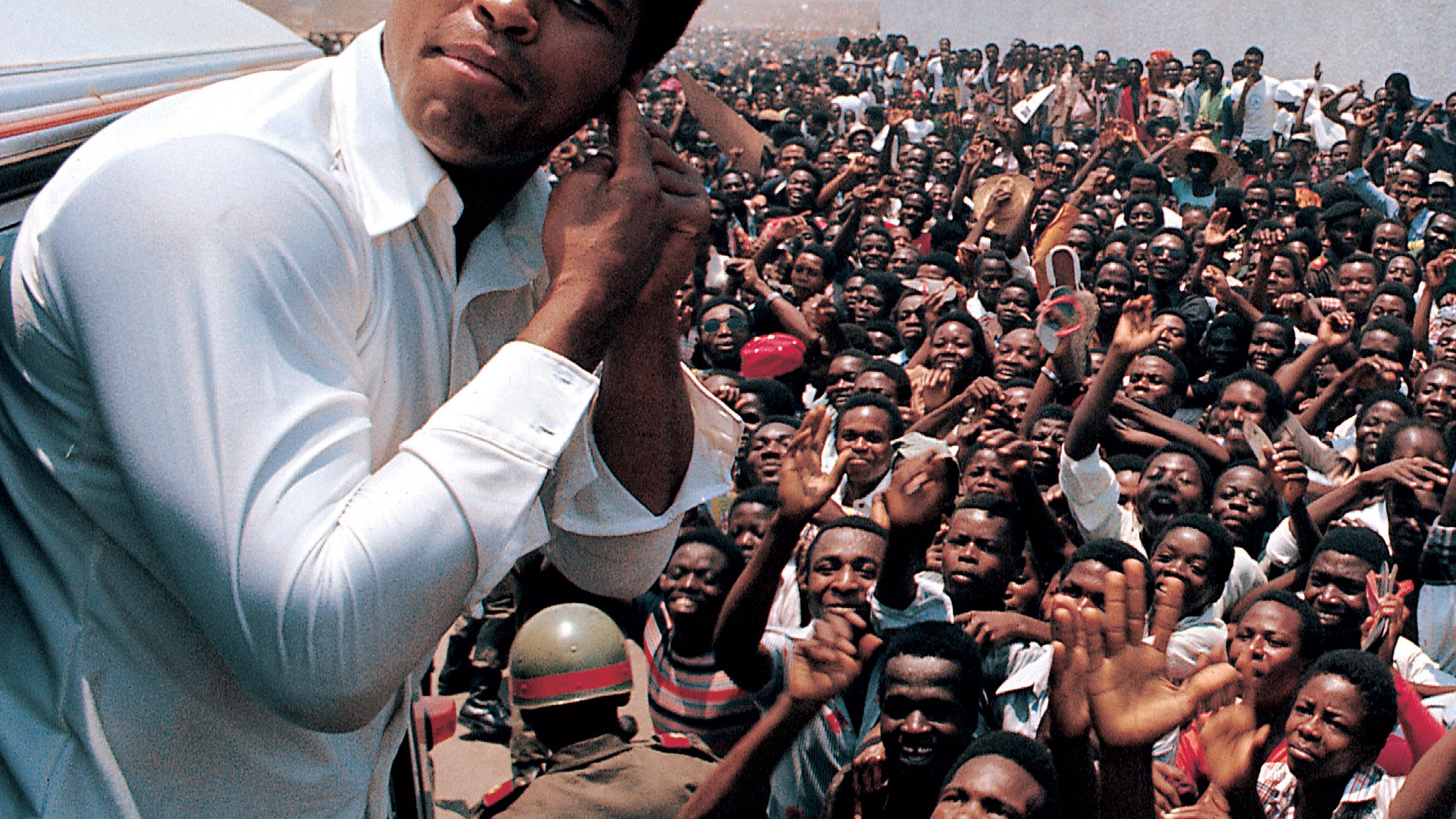 Muhammad Ali and George Foreman in Zaire for The Fight, 1974.