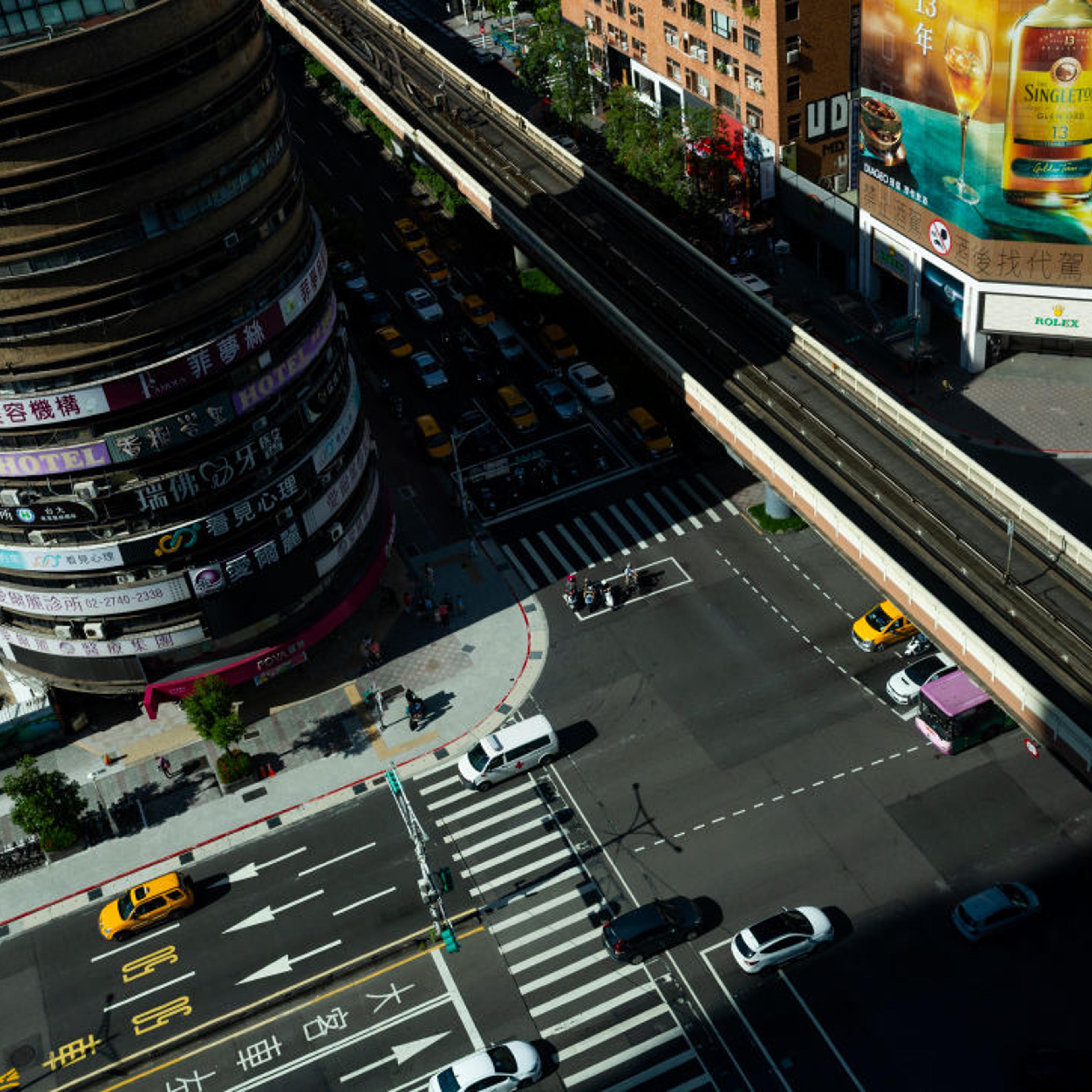 Elevated city view on Aug. 26, 2023 in Taipei, Taiwan.