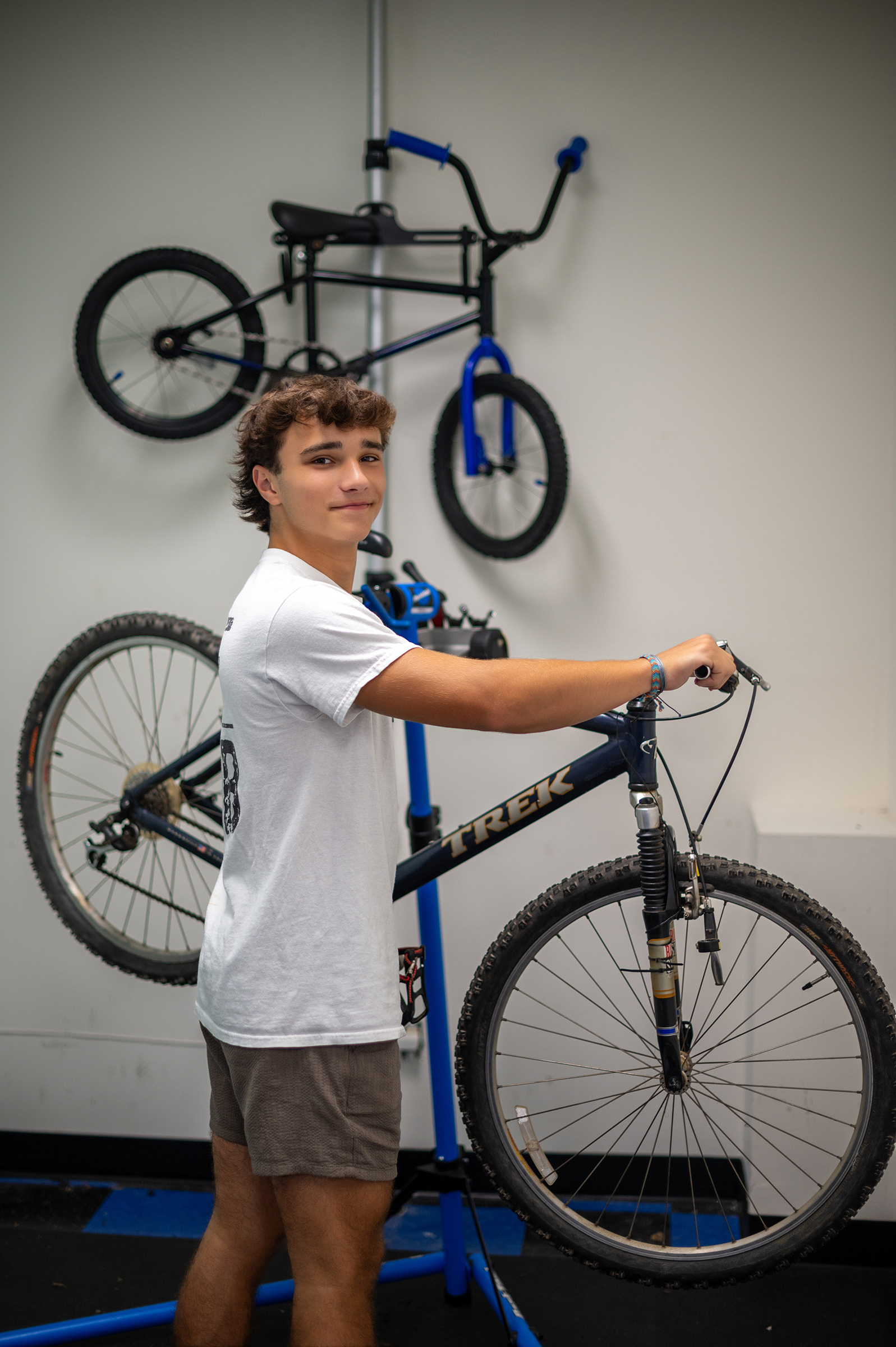 Dom Pecora at his shop in Malvern, Pa., which he opened in September