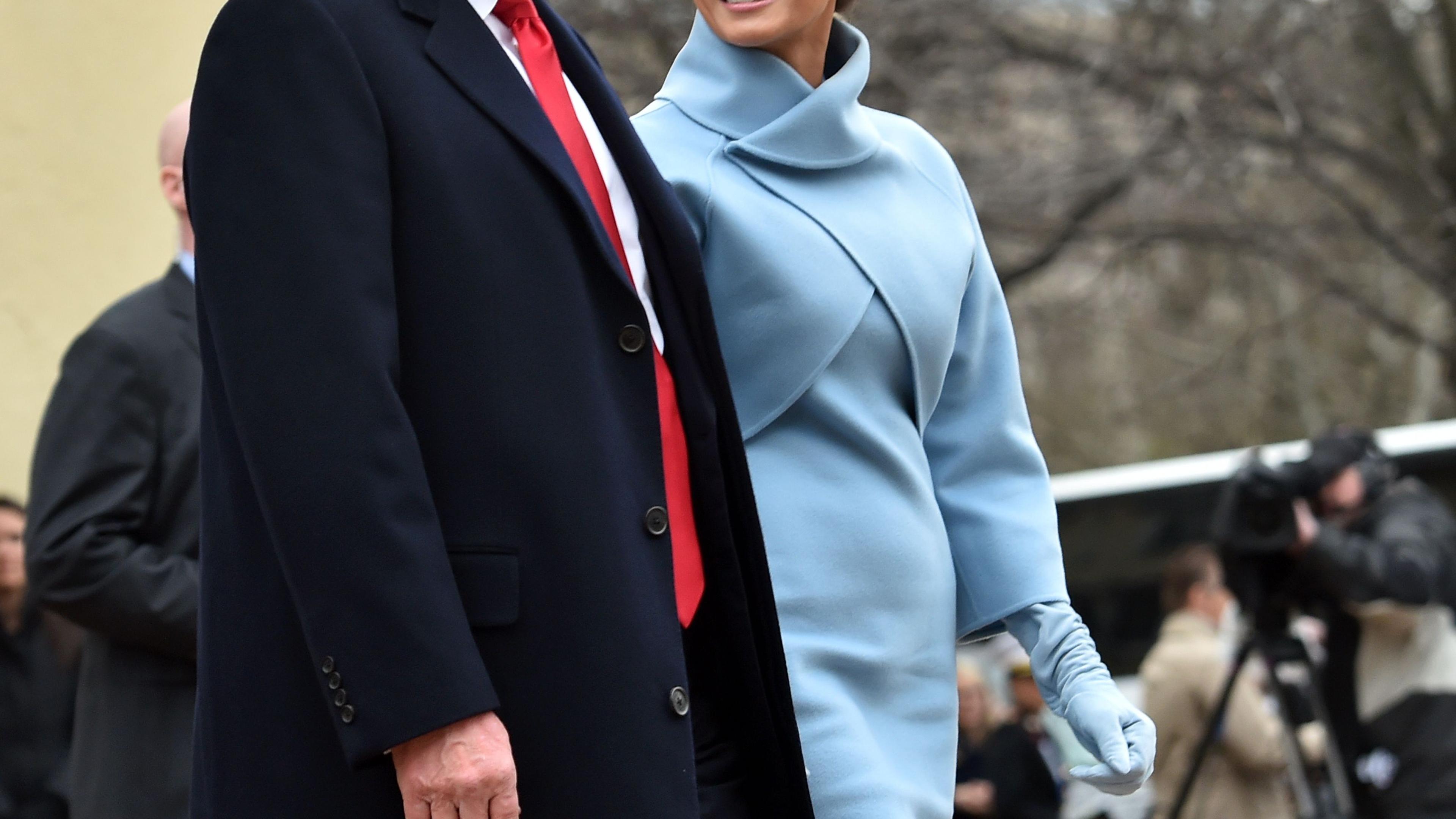 Melania Trump Wears Blue Ralph for 2017 Inauguration Day Melania Trump Wears Blue Ralph for 2017 Inauguration Day