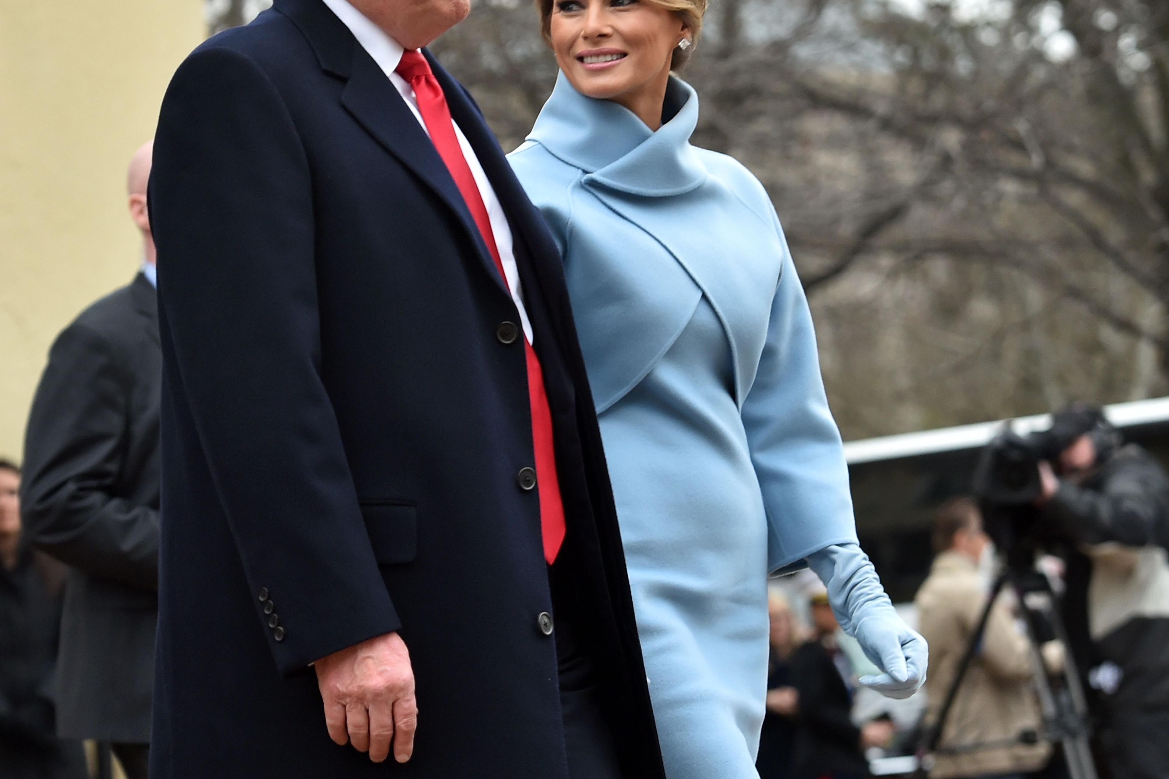 Melania Trump Wears Blue Ralph for 2017 Inauguration Day Melania Trump Wears Blue Ralph for 2017 Inauguration Day