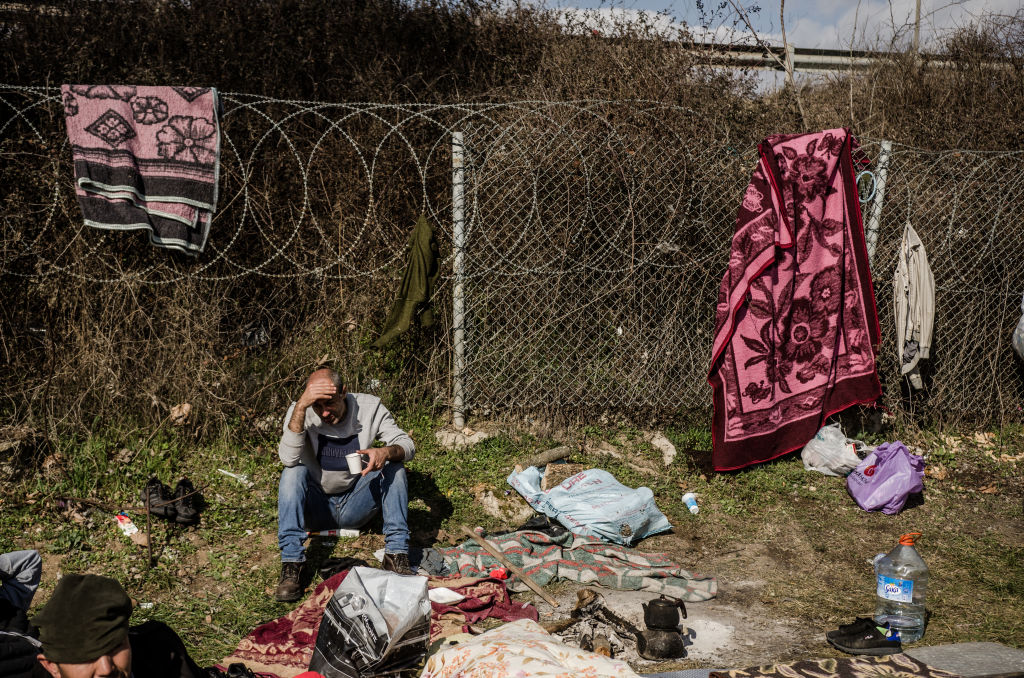 Refugees Awaiting Their Fate On A Bus Station In Edirne