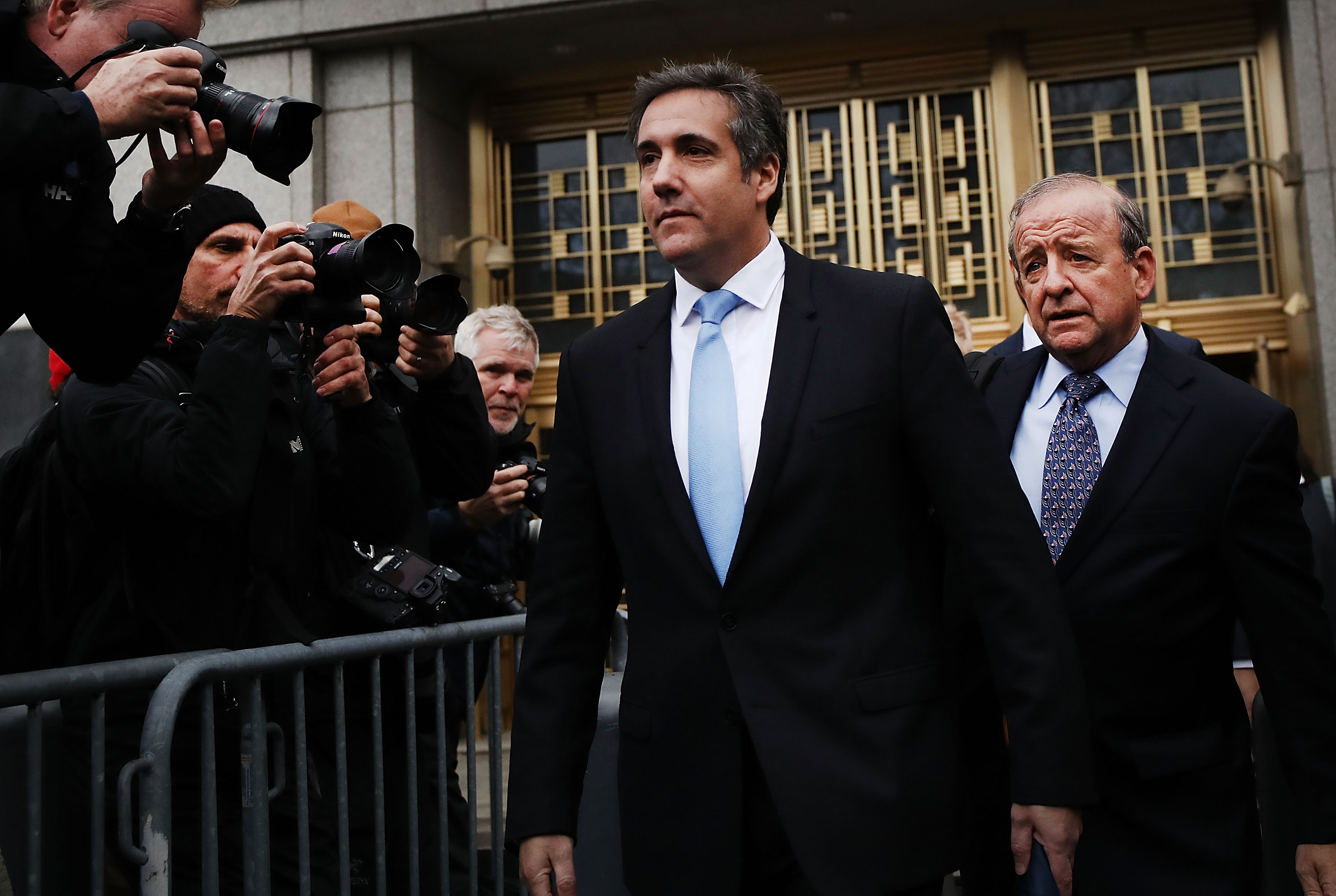 Trump's Personal Lawyer Michael Cohen Appears For Court Hearing Related To FBI Raid On His Hotel Room And Office