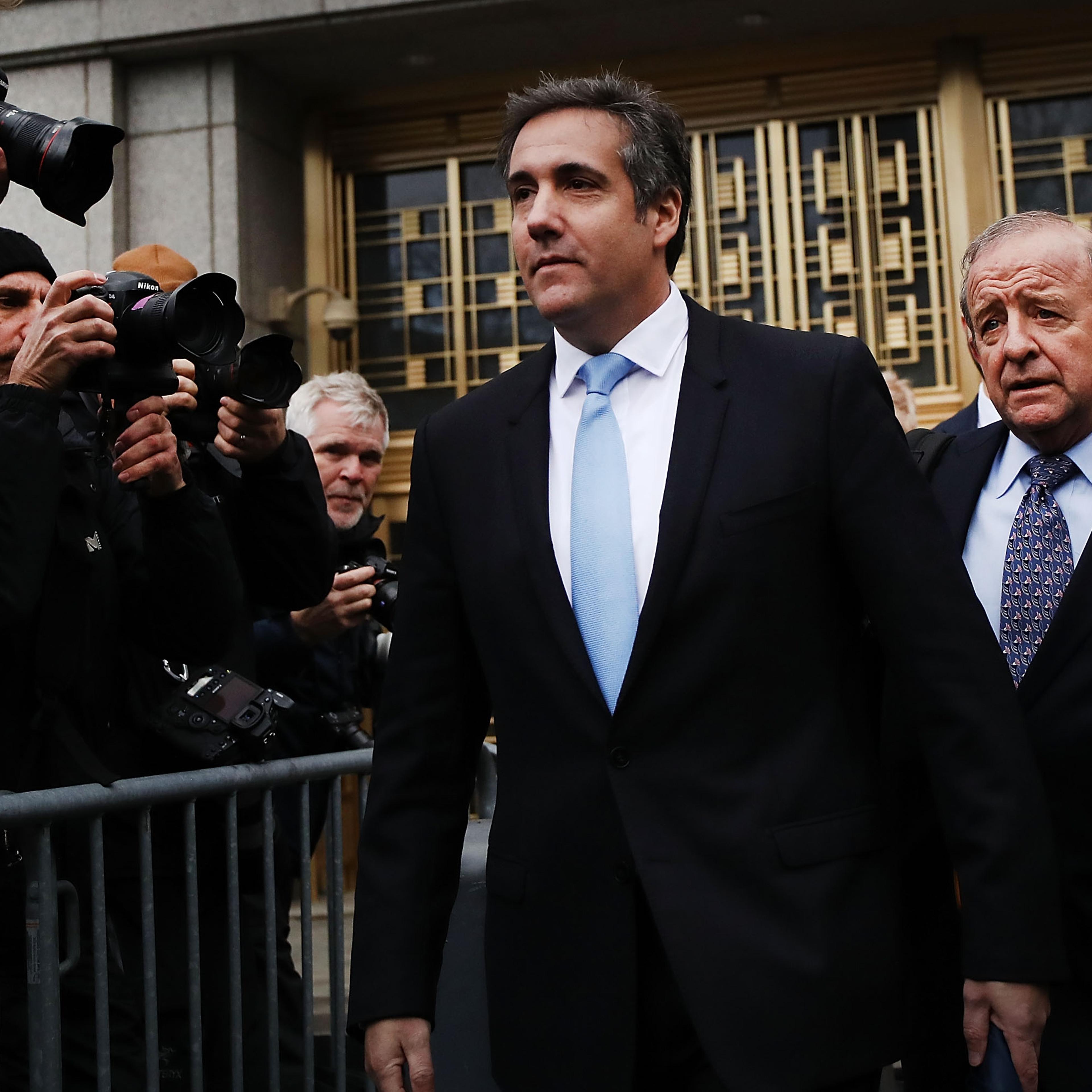 Trump's Personal Lawyer Michael Cohen Appears For Court Hearing Related To FBI Raid On His Hotel Room And Office