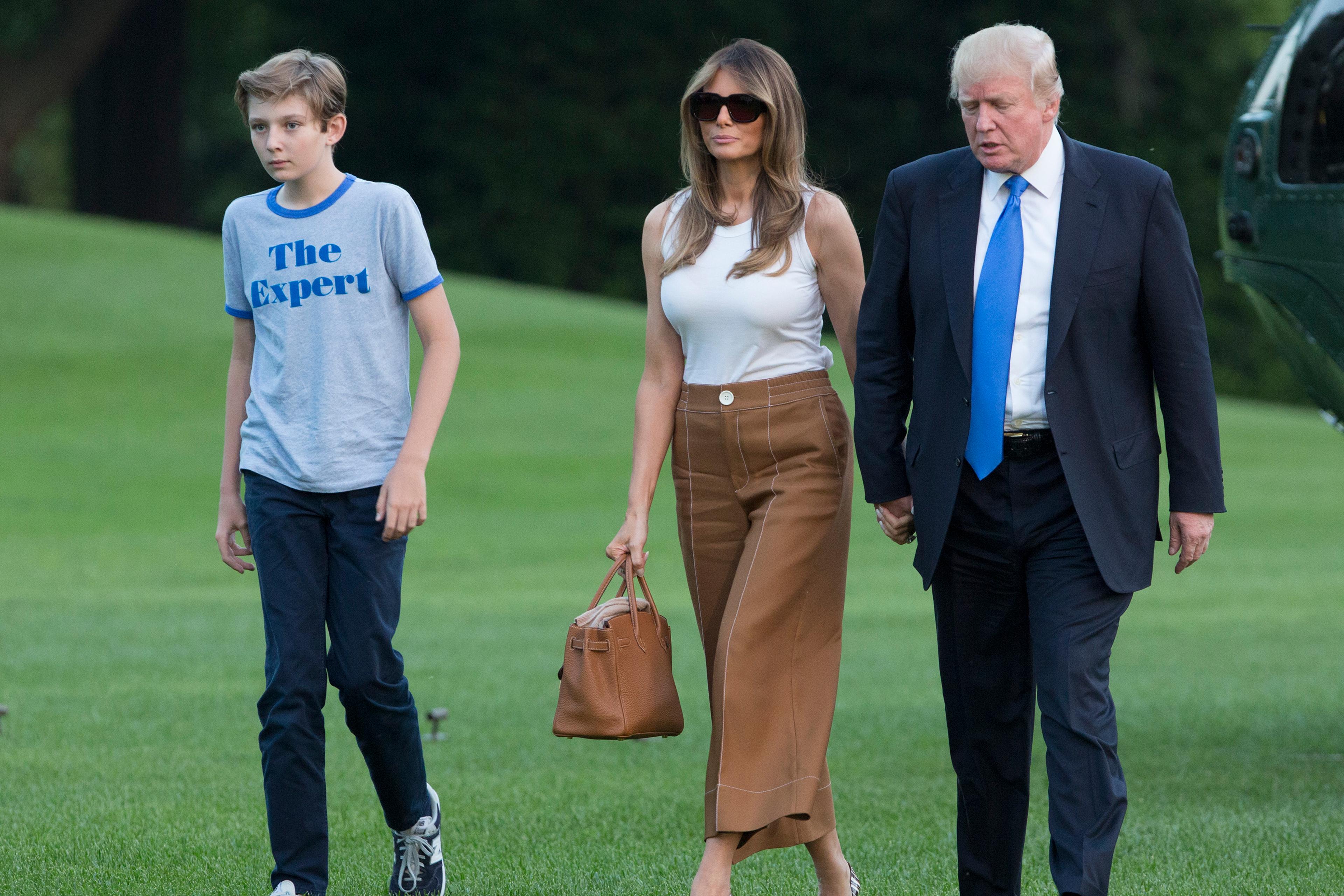 Melania and Barron Trump Have Moved into the White House
