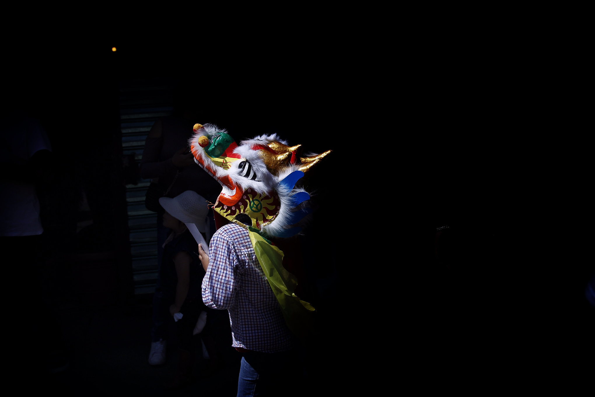 A view of the Chinese New Year's celebrations in the Chinese district in Mexico City, Feb. 15, 2018.
