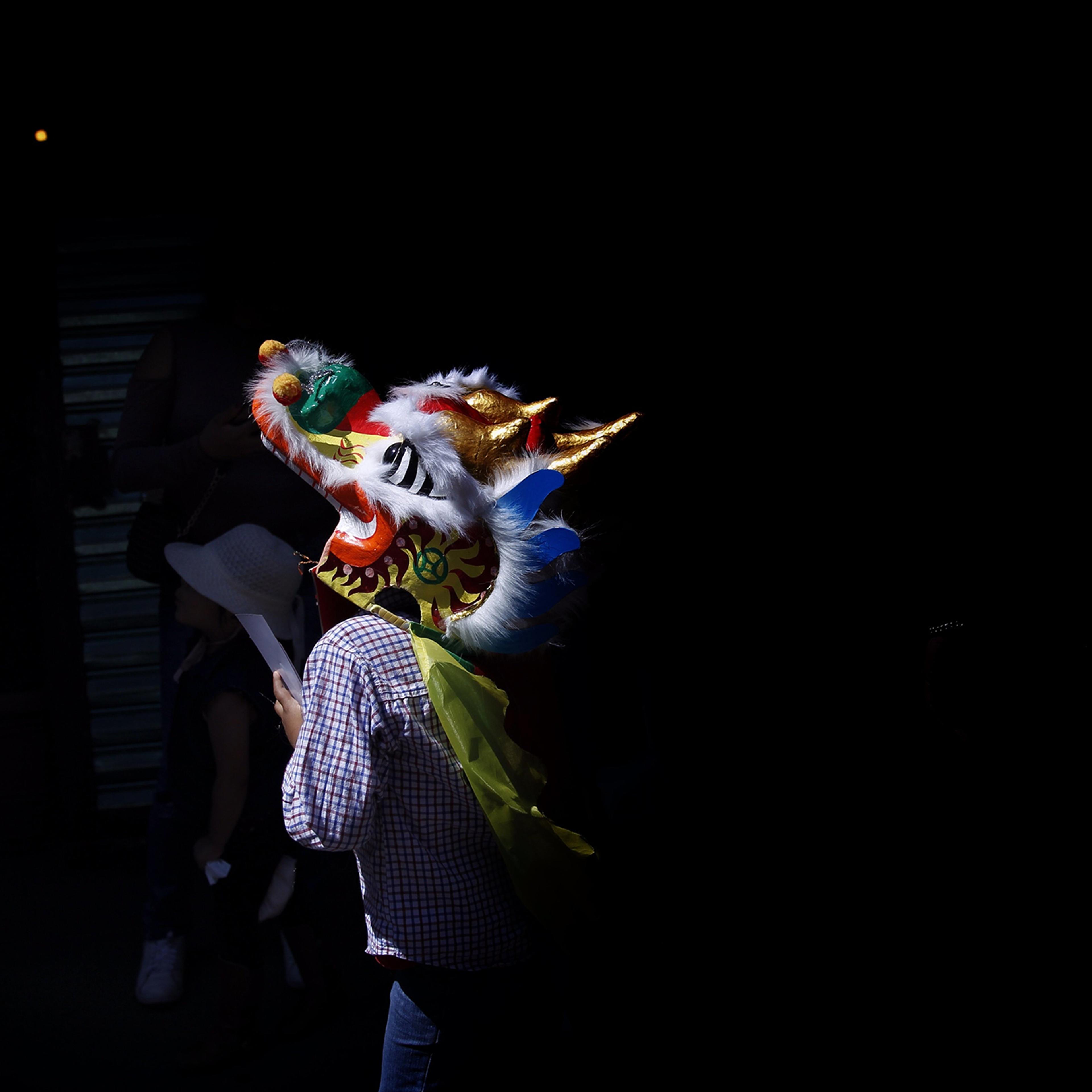 A view of the Chinese New Year's celebrations in the Chinese district in Mexico City, Feb. 15, 2018.