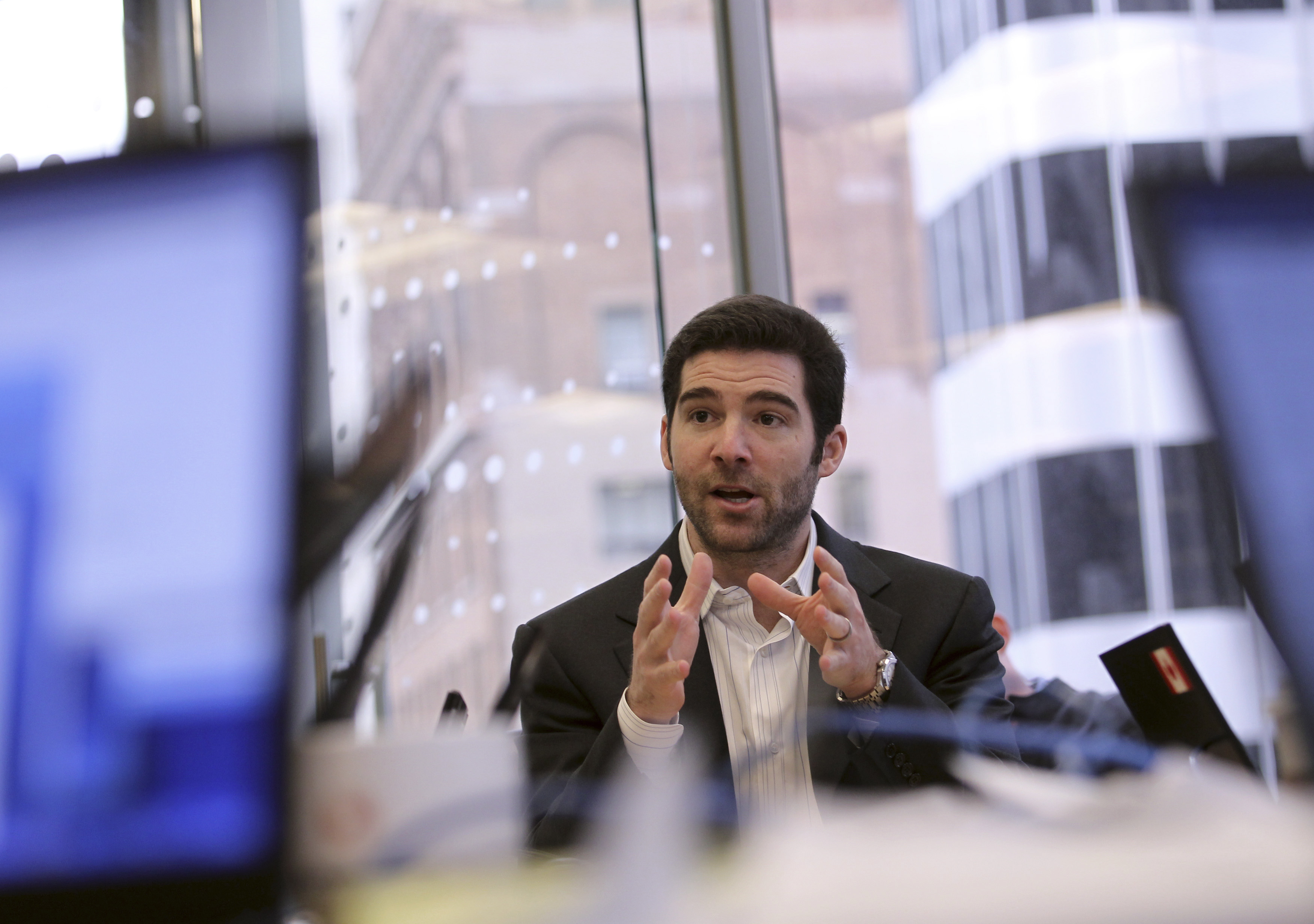 Linkedin CEO Jeff Weiner speaks during Reuters Technology Summit in San Francisco