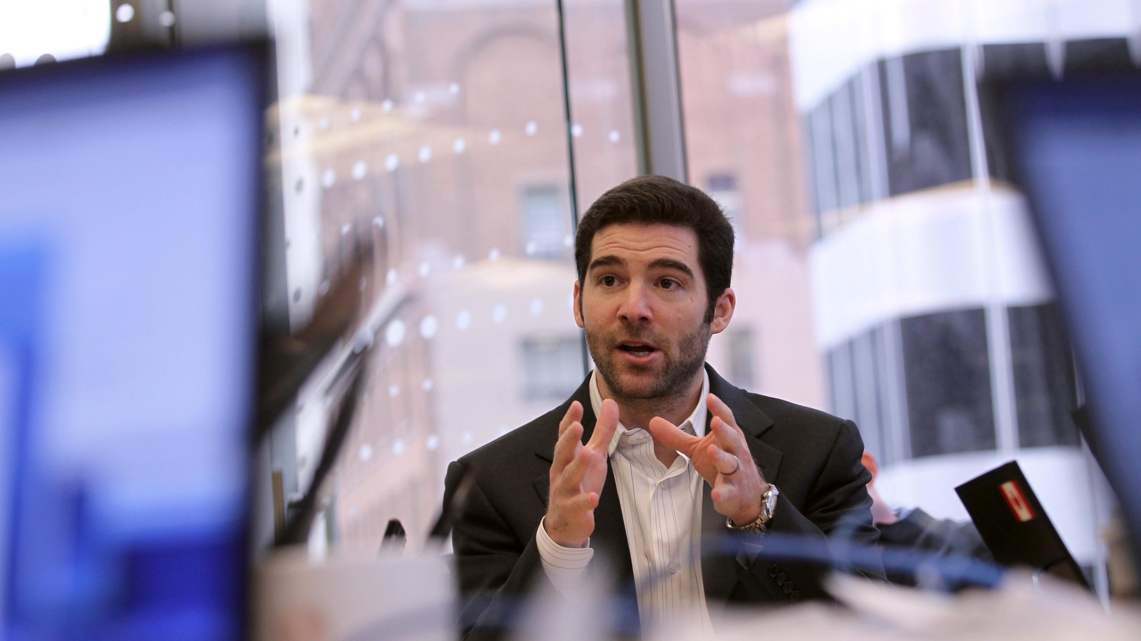 Linkedin CEO Jeff Weiner speaks during Reuters Technology Summit in San Francisco