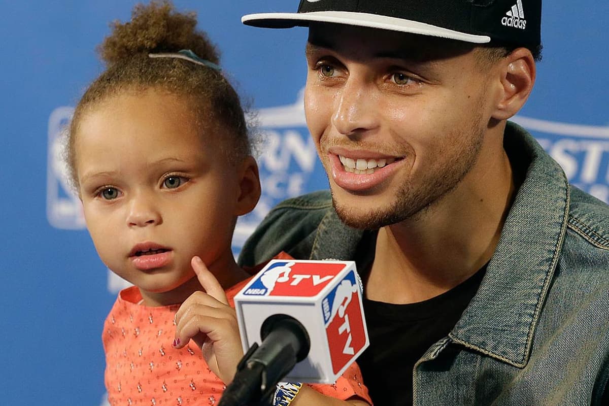 Steph Curry Riley NBA Finals: Riley Curry Does Chest Bump Like Steph Curry
