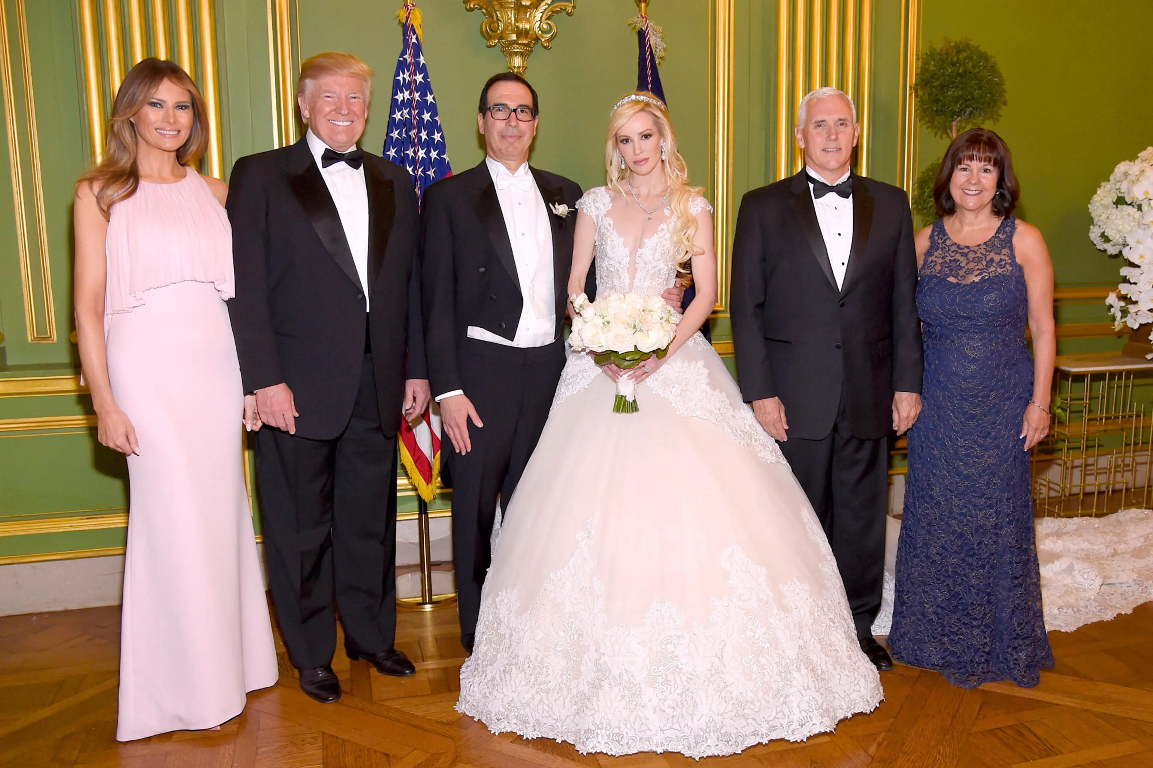 Donald and Melania Trump Attend Steven Mnuchin's Wedding Donald and Melania Trump Attend Steven Mnuchin's Wedding