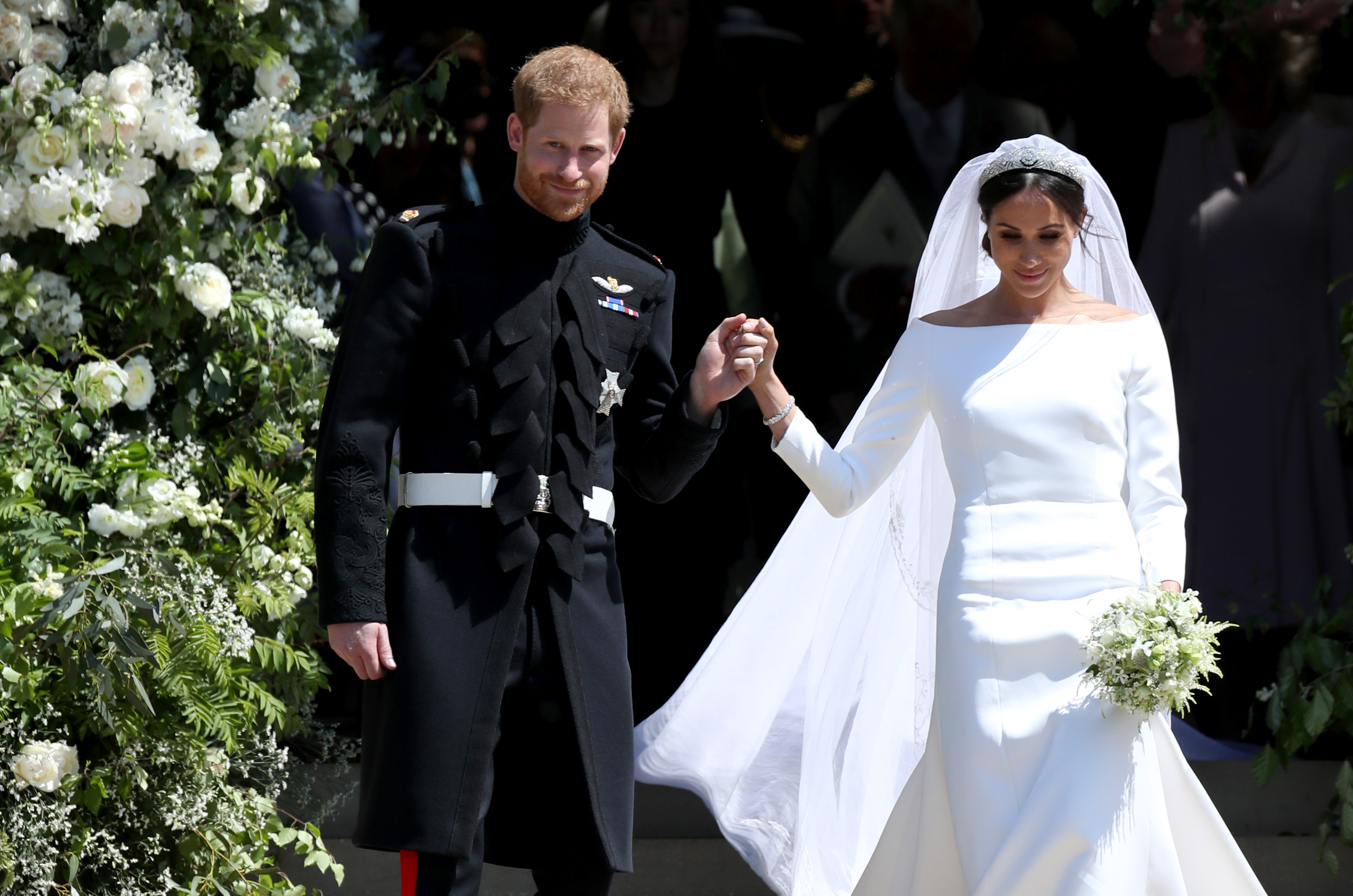 sachin and babi light blue dress Designer Already Copied Meghan Markle's Wedding Dresses