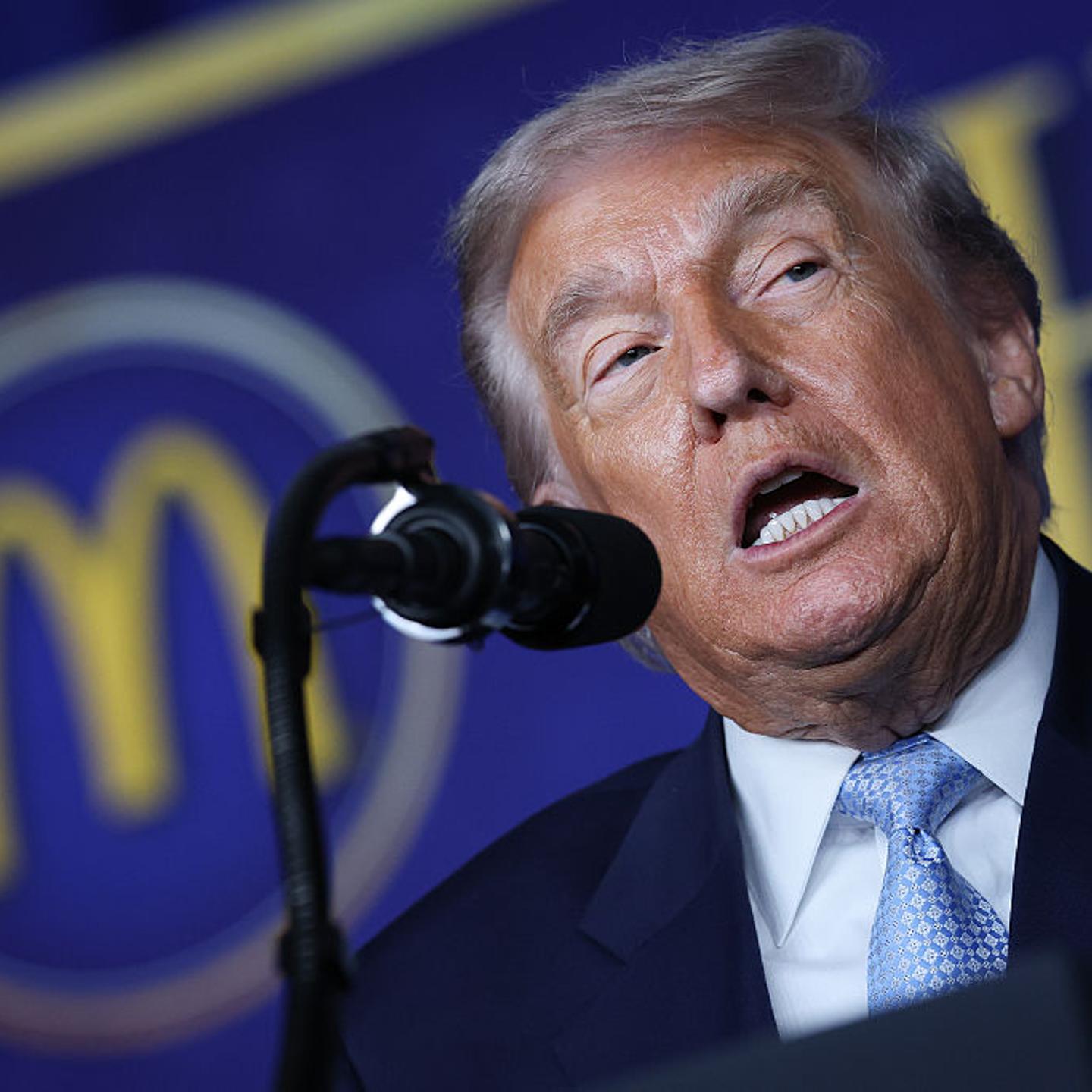 President Donald Trump delivers remarks at the McDonald’s Impact Summit at the Westin D.C. Downtown in Washington, D.C., on Nov. 17, 2025.