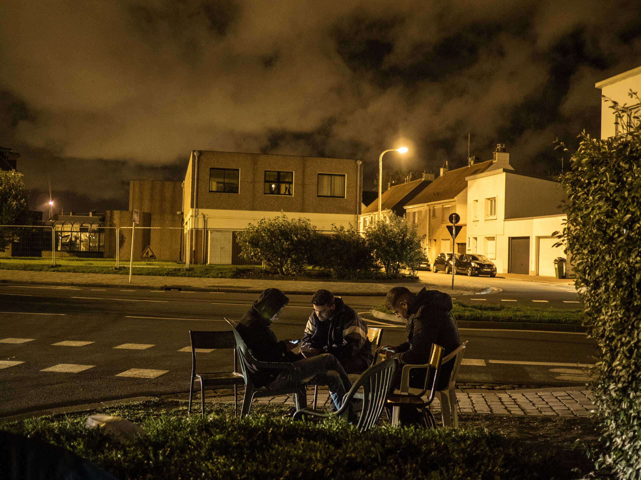 Migrants from the "jungle" in Calais, France, Sept. 17, 2015