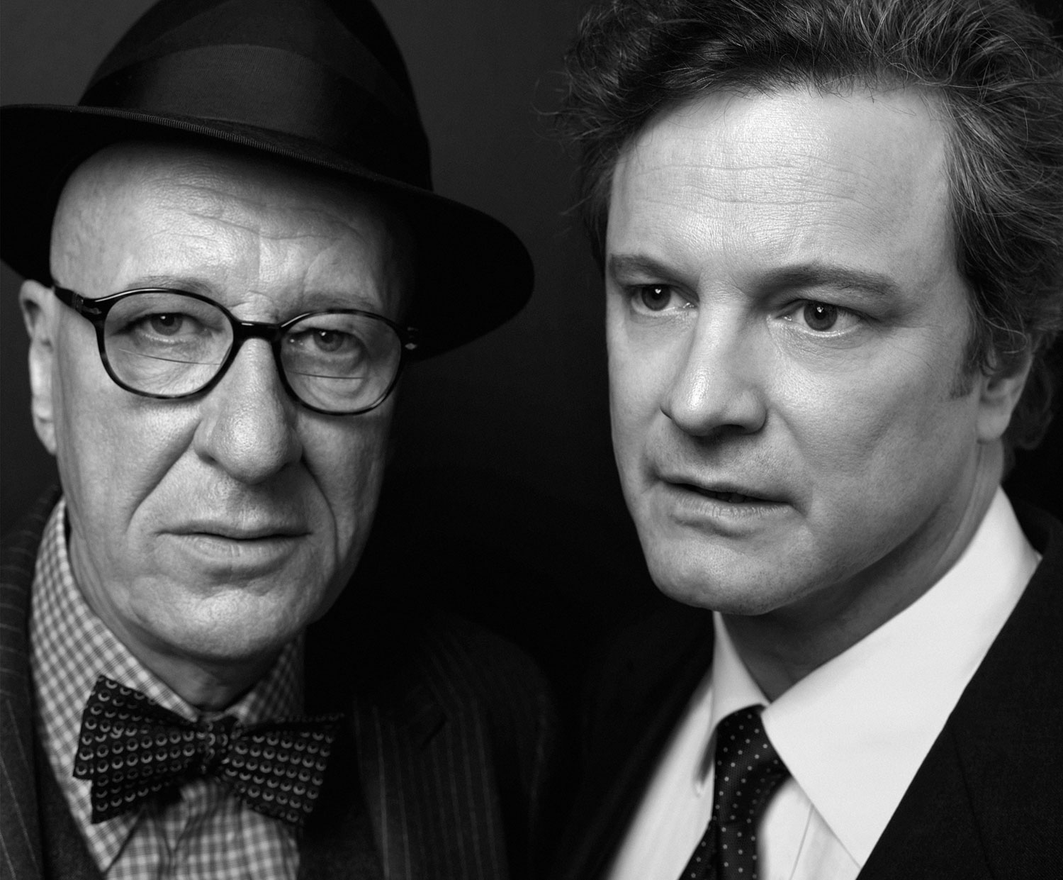 <b>Geoffrey Rush and Colin Firth</b><br>
King George VI<br>
<i>The King's Speech</i>
